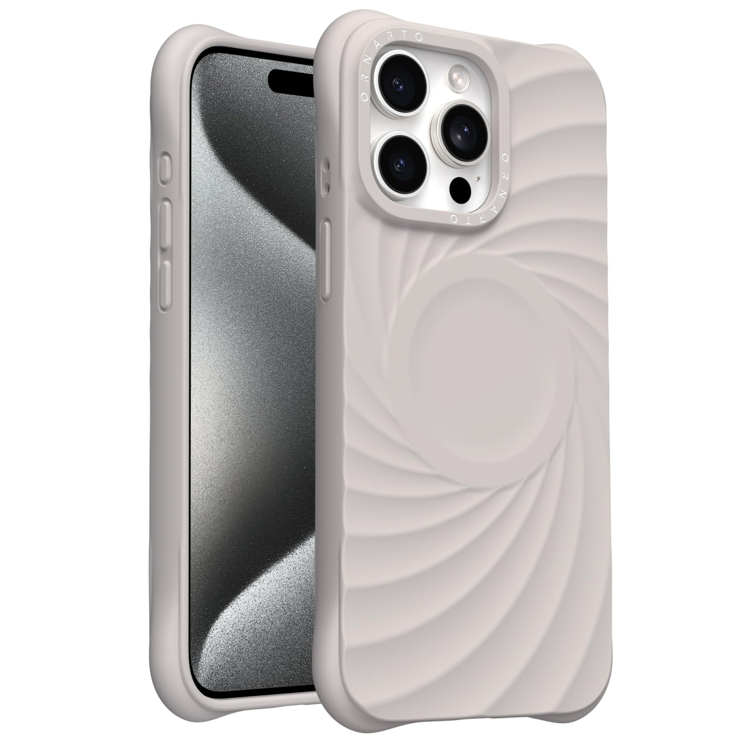 ORNARTO Vortuxe Designed for iPhone 15 Pro max Case, [Compatible with MagSafe/Military-Grade Drop Protection], Liquid Silicone Phone 15 Pro Max with