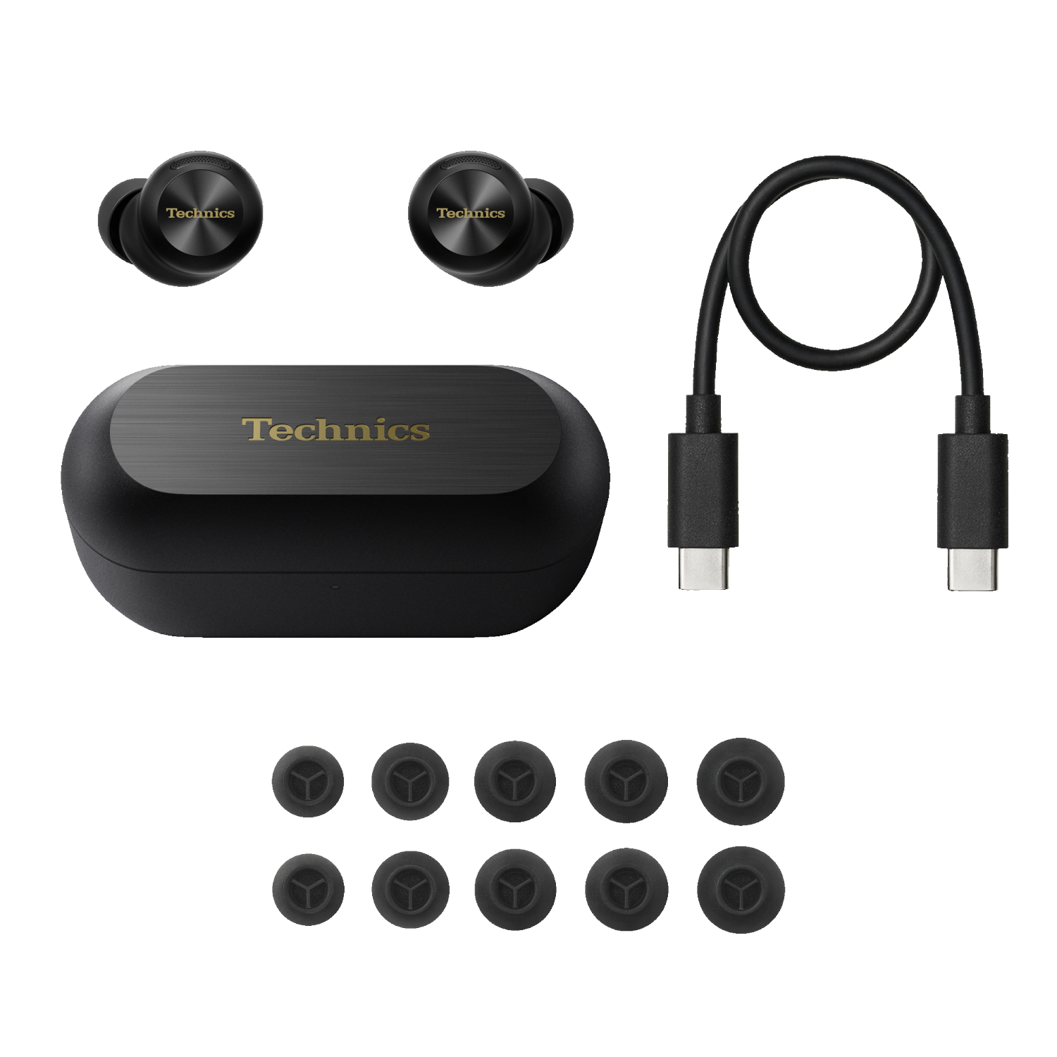 Technics EAH-AZ100 Reference Class Hi-Fi True Wireless Noise Cancelling Earbuds - Black