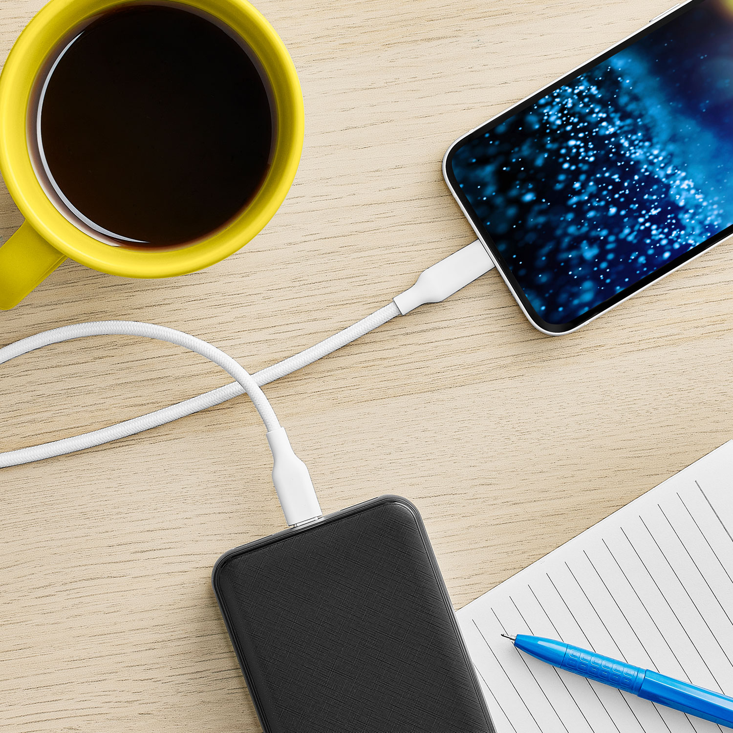 Best Buy Essentials 3m Braided USB-C to Lightning Cable (BE-MCA10CLW-C) - Only at Best Buy