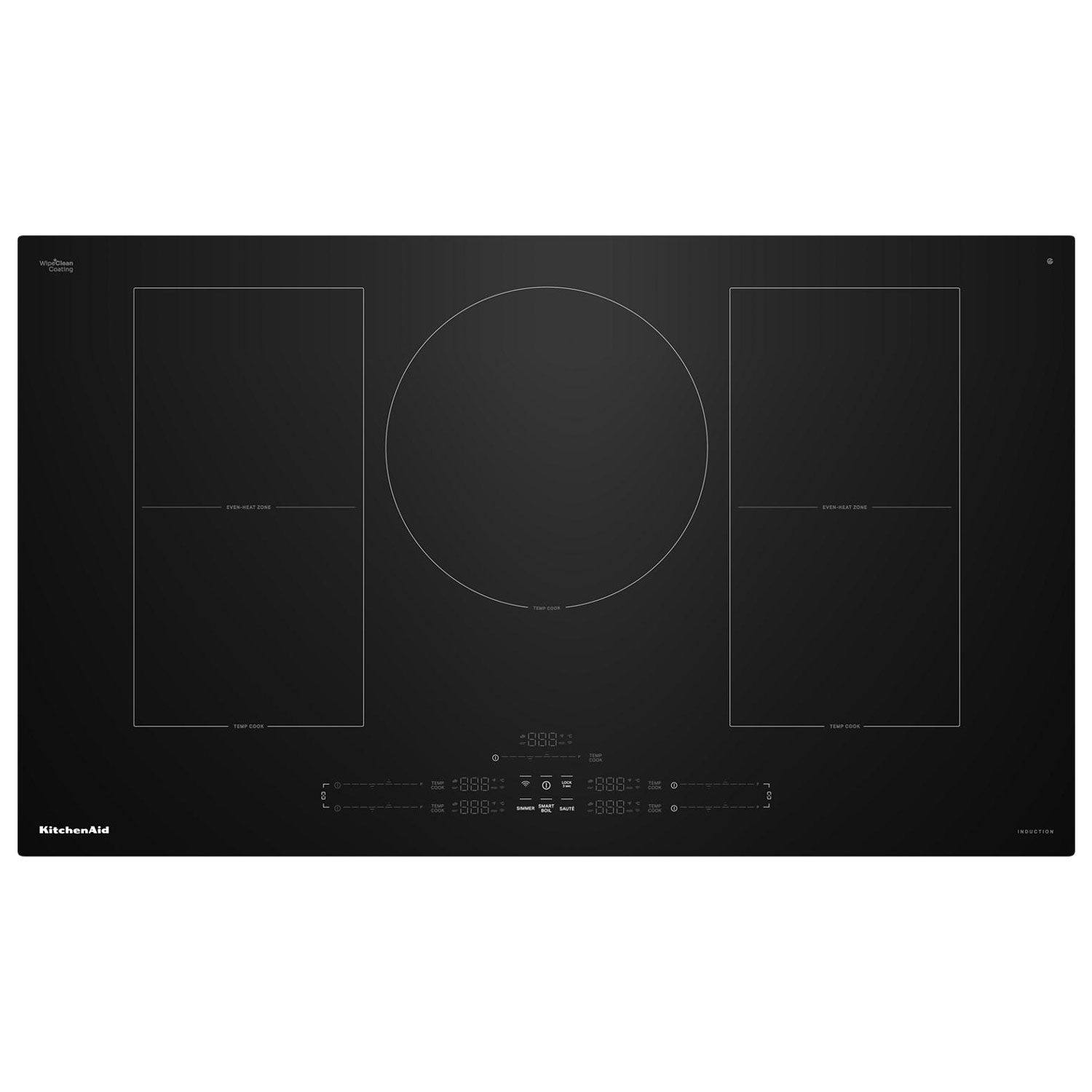 KitchenAid 36" 5-Element Temp Cook Induction Cooktop - Black