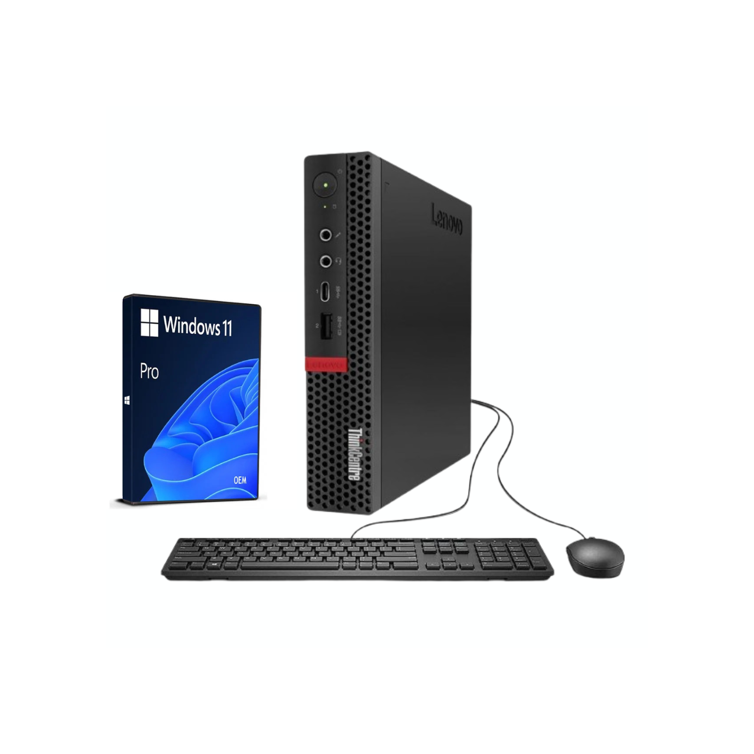 Lenovo ThinkCentre M720q Tiny Desktop PC – Intel Core i5 8th Gen, 16GB DDR4 RAM, 256GB NVMe SSD, Windows 11 Pro