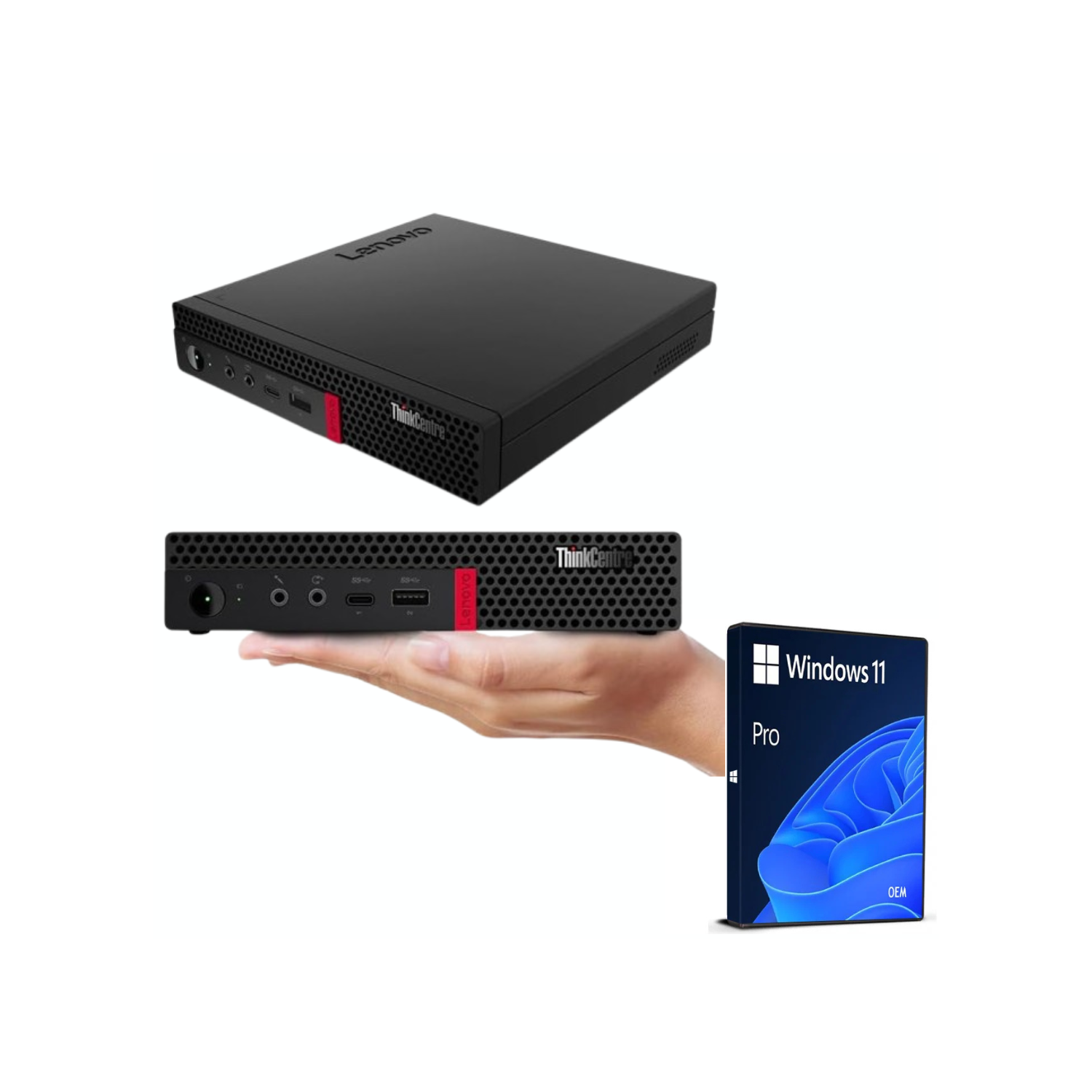 Ordinateur de bureau ThinkCentre M720q Tiny de Lenovo – Core i5 8ᵉ gén d'Intel, mémoire vive DDR4 d'16&nbsp;Go, 512&nbsp;Go NVMe SSD, Windows 11 Pro