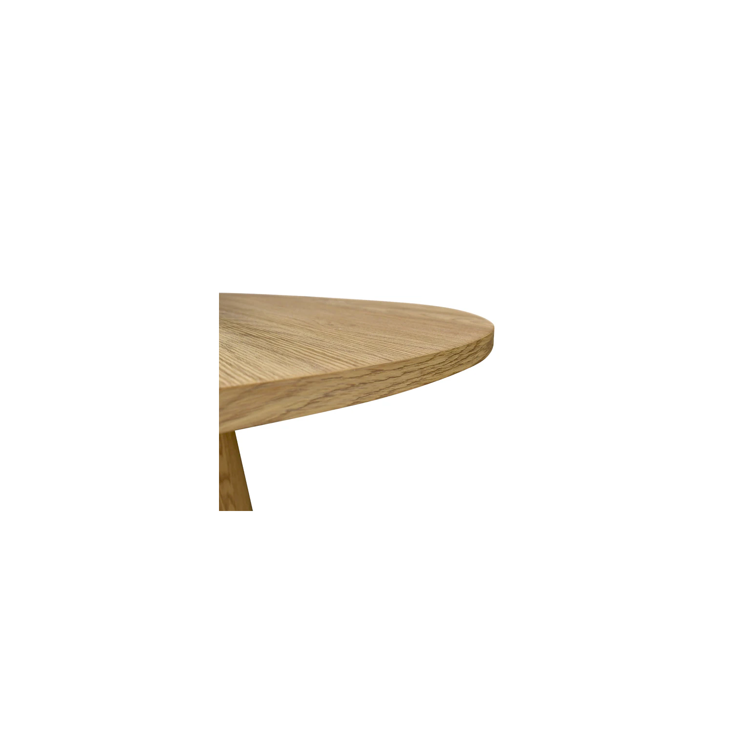 KOSSMAI – Table de salle à manger ronde moderne avec caisson pour salle à manger, salon, entrée de 35&nbsp;po pour 4&nbsp;personnes, chêne