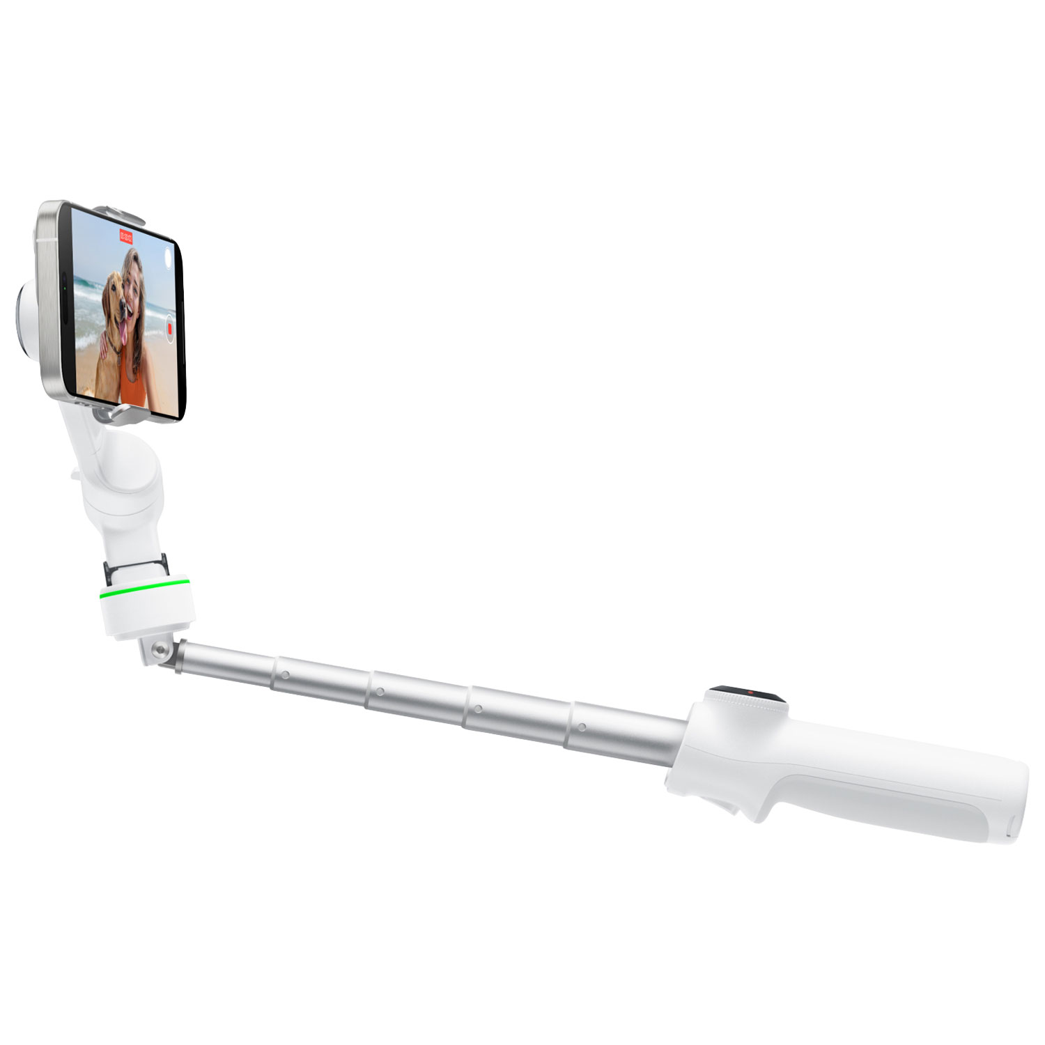 Ensemble avec stabilisateur à cardan Flow 2 Pro d'Insta360 - Blanc