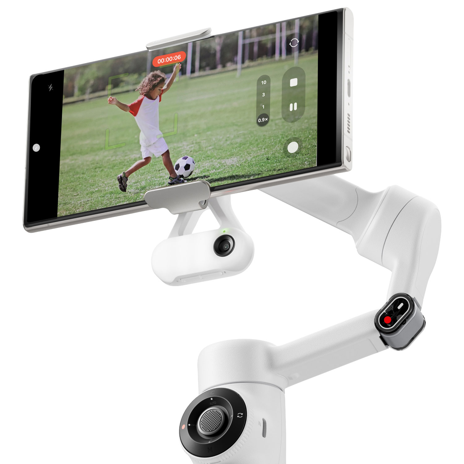 Ensemble avec stabilisateur à cardan Flow 2 Pro d'Insta360 - Blanc