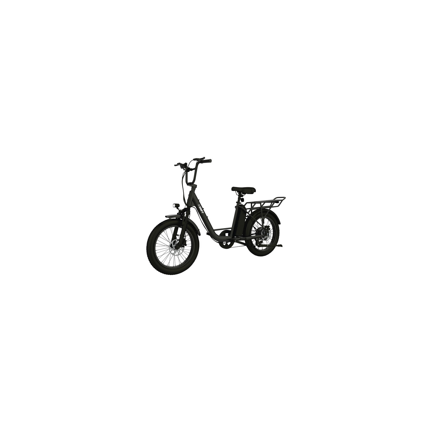 Remis à neuf - SWFT V. Vélo de ville électrique à cadre bas de X 500&nbsp;W avec autonomie maximale de 60,3&nbsp;km - Noir