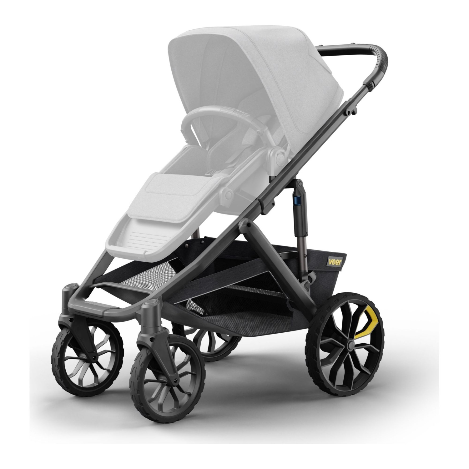 Veer Switch&Roll Switchback Stroller With Leather Grips - Black