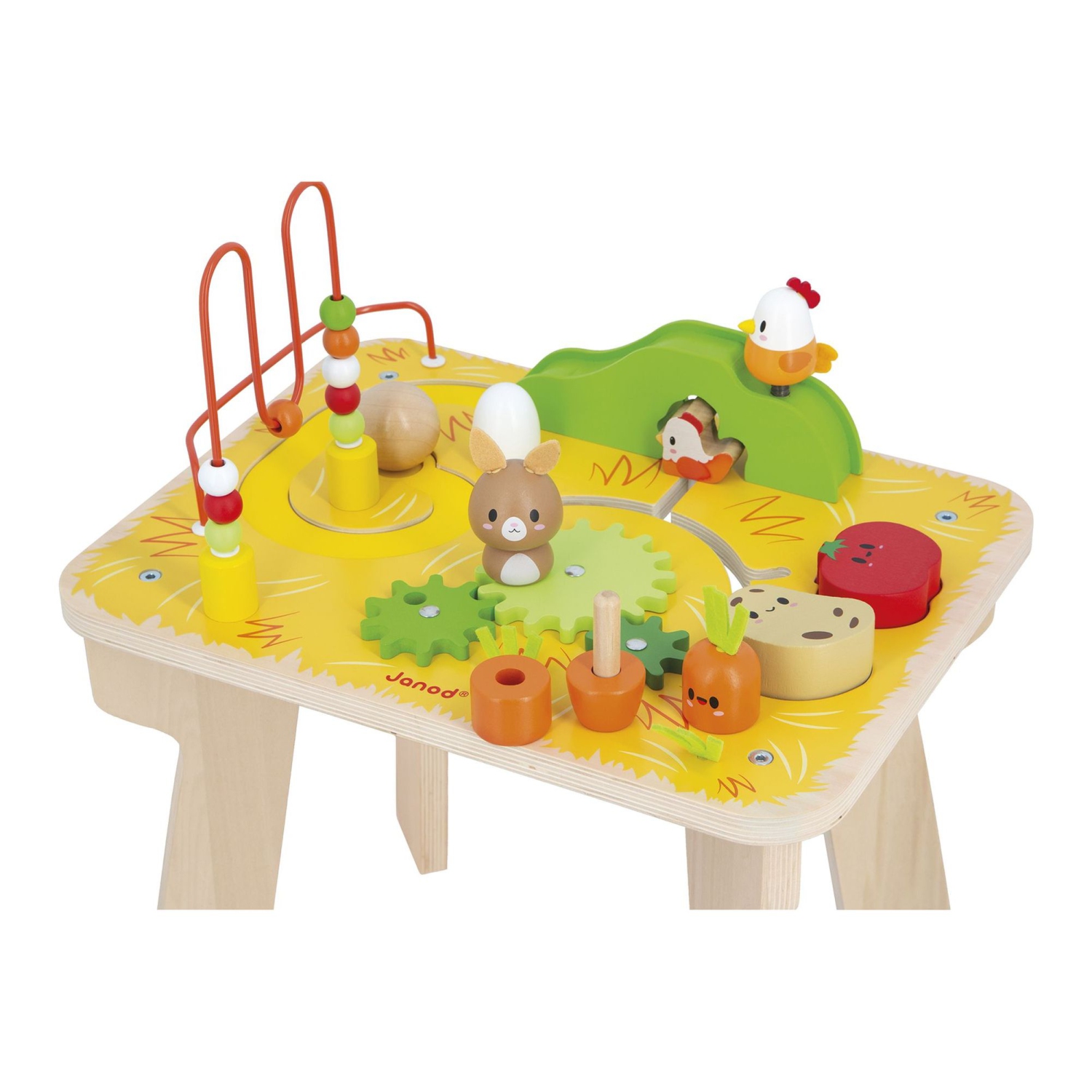 Janod Farm Wooden Activity Table