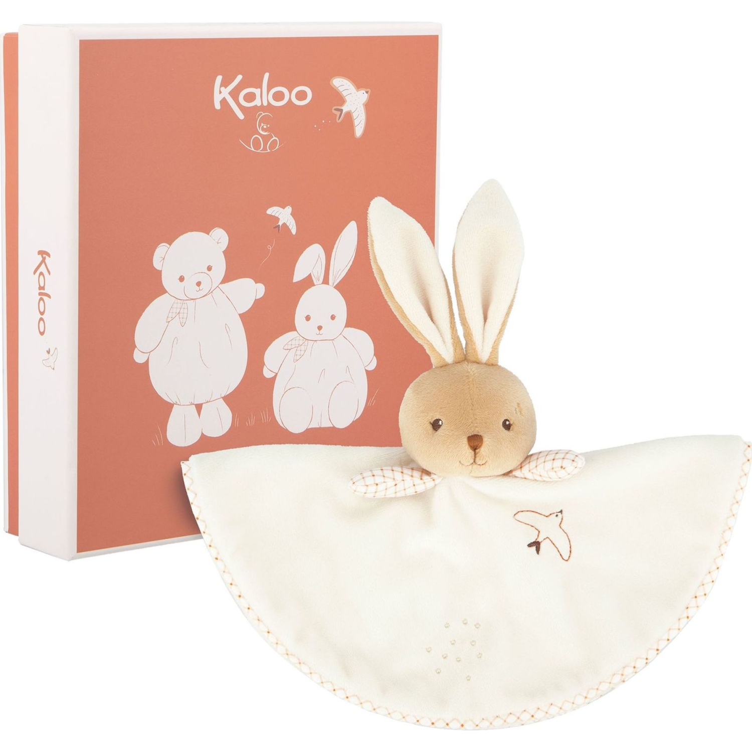 Kaloo Bunny Comforter Plush Toy - Round Duodou Rabbit Cream