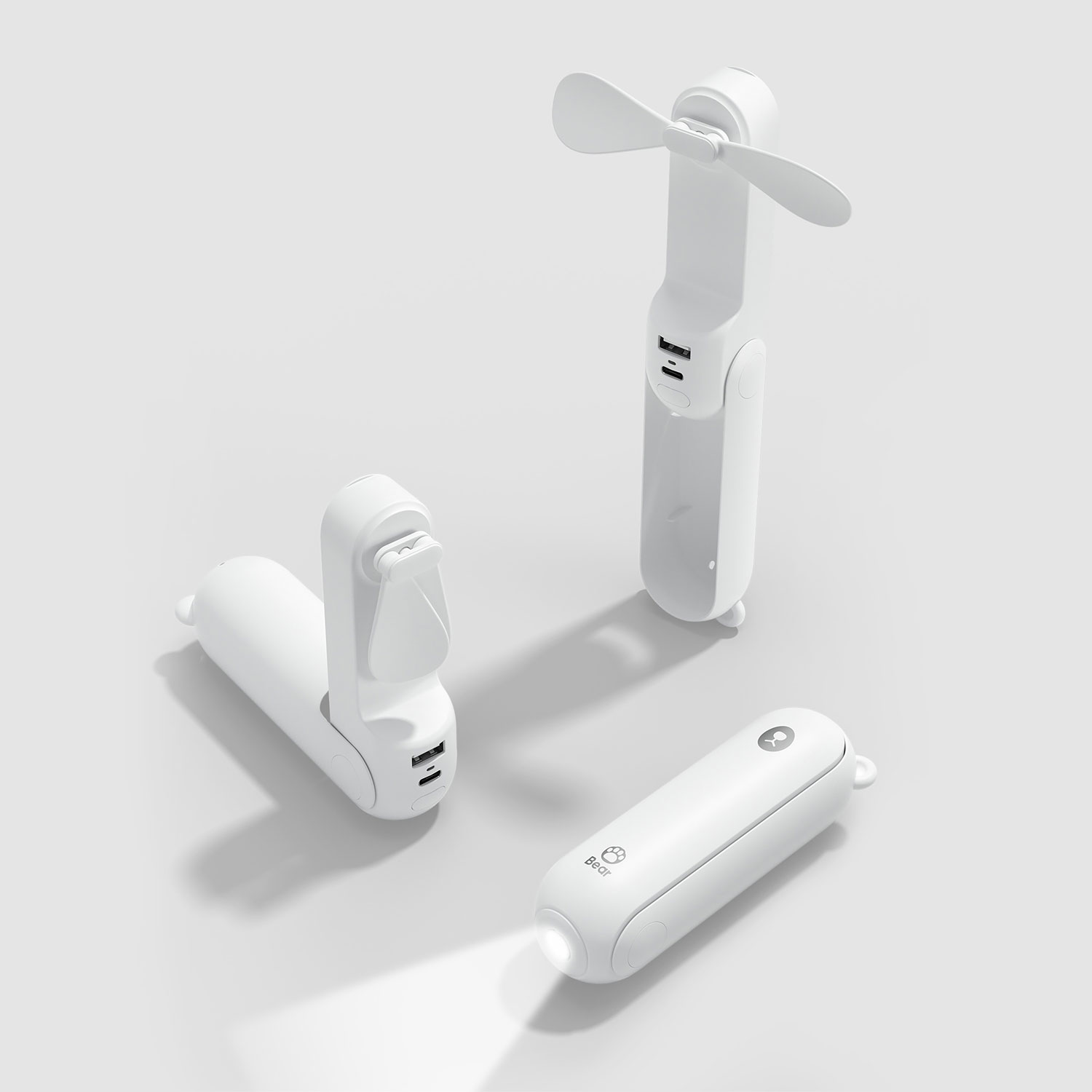 Ventilateur portatif Life8 Plus de Jisulife - Blanc