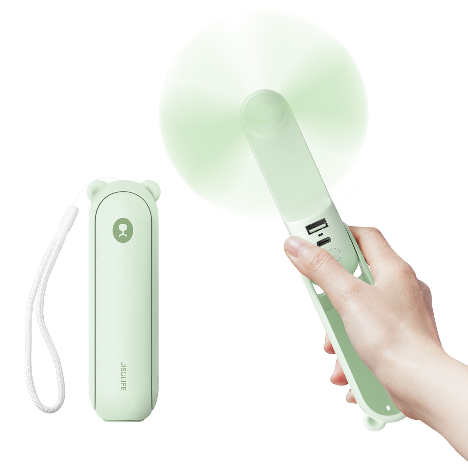 Jisulife Life8 Plus Handheld Fan - Green