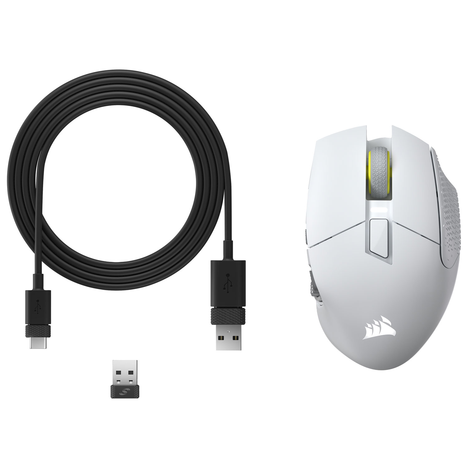 Souris de jeu Bluetooth de 33 000 ppp Scimitar Elite SE MMO de Corsair - Blanc - Exclusivité Best Buy