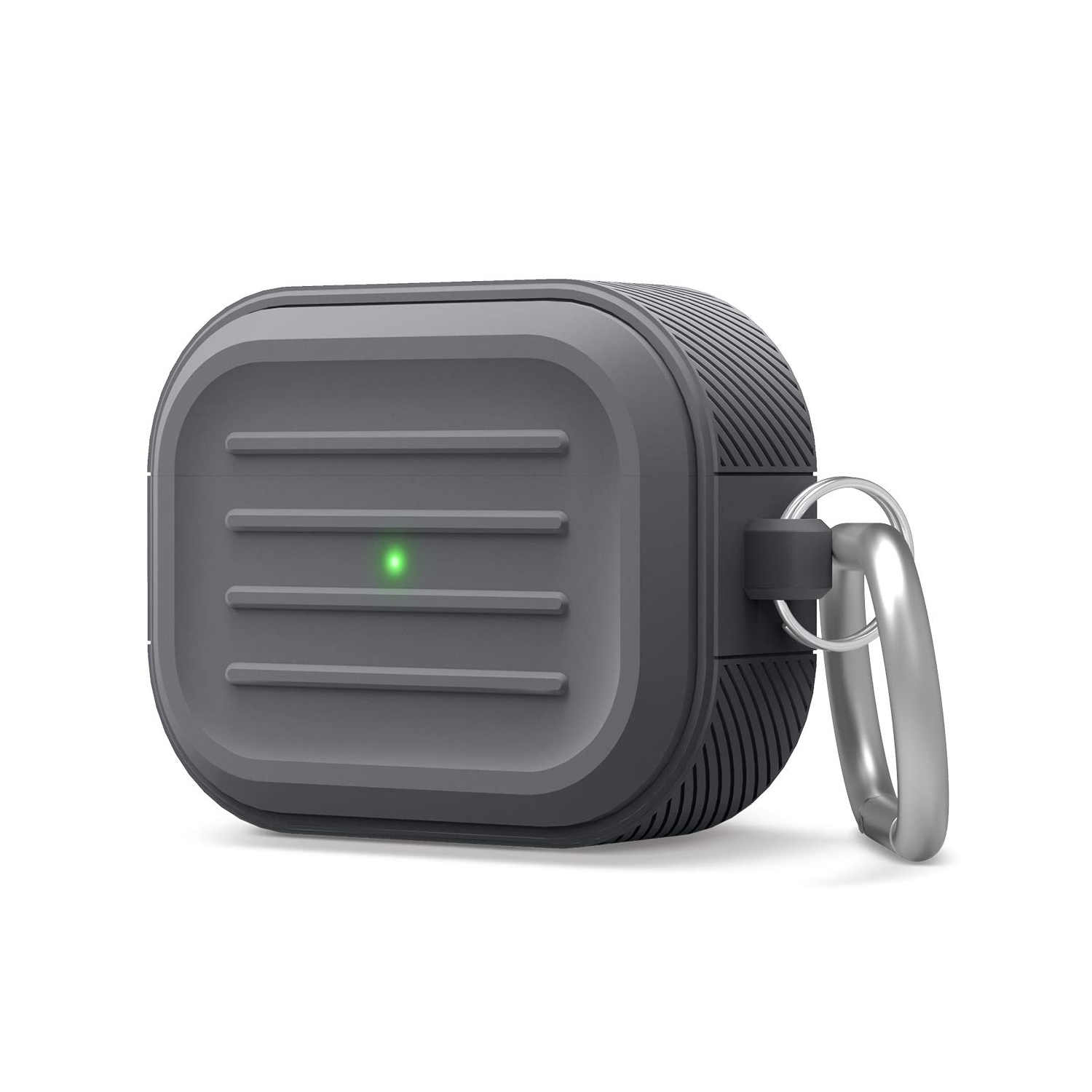 elago Armor Case Compatible with AirPods Pro Case, Carabiner Included, Supports Wireless Charging, Shock Resistant, Full Protection [US Patent