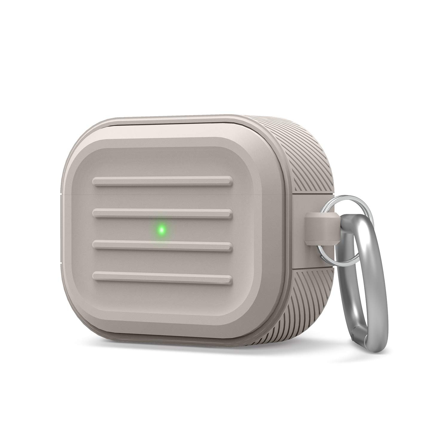 elago Armor Case Compatible with AirPods Pro Case, Carabiner Included, Supports Wireless Charging, Shock Resistant, Full Protection [US Patent