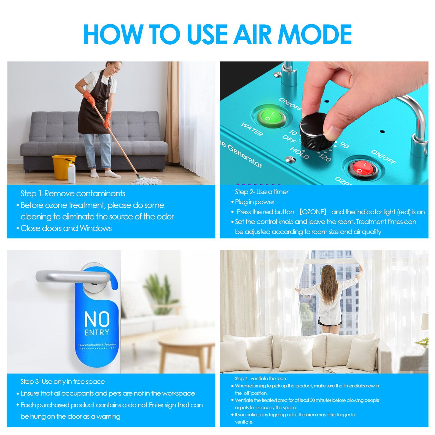 Ozone Generator Water & Air Sterilization Purification Machine 30000mg/h Ozone Machine