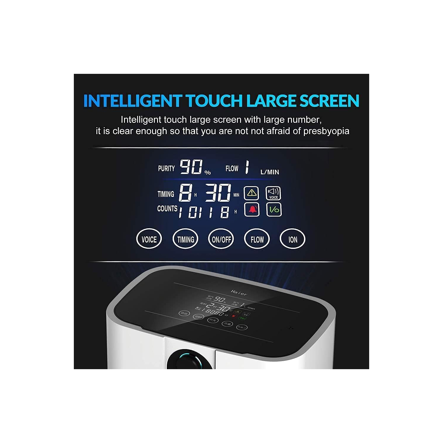 Household Oxygen Concentrator Machine,Oxygen Generator Atomizer,1-7L Adjustable Oxygen Machine