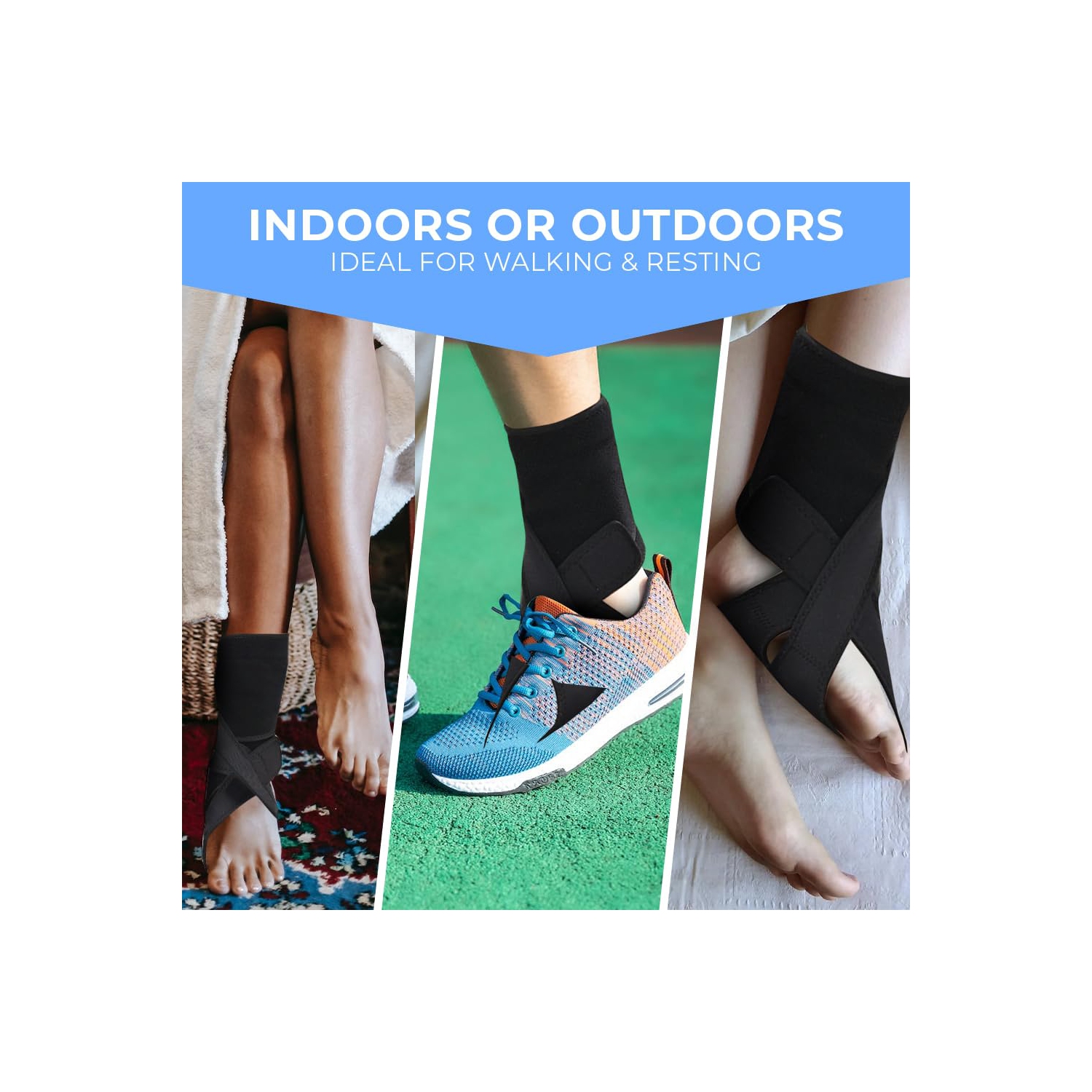 Drop Foot Brace for Walking,Day & Night Support,Adjustable Ankle Brace for Plantar Fasciitis Stroke Recovery