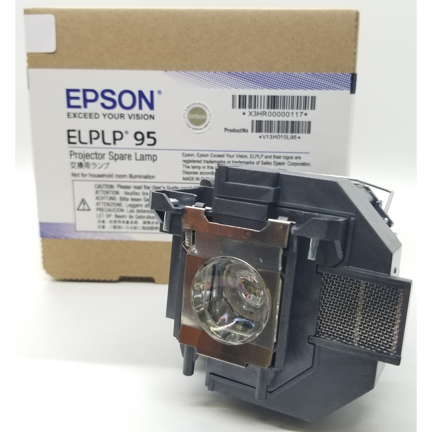 Epson V13H010L95 Original Projector Lamp & Housing - 1 Year Warranty