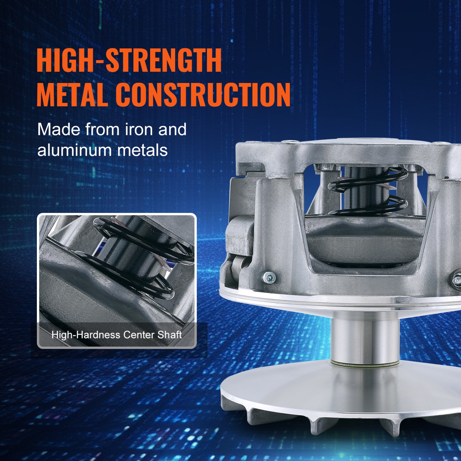 Embrayage d'entraînement primaire VEVOR compatible avec Polaris RZR 1000 2014-2023, alésage de 1,24&nbsp;po avec poids et ressort, remplacement n°