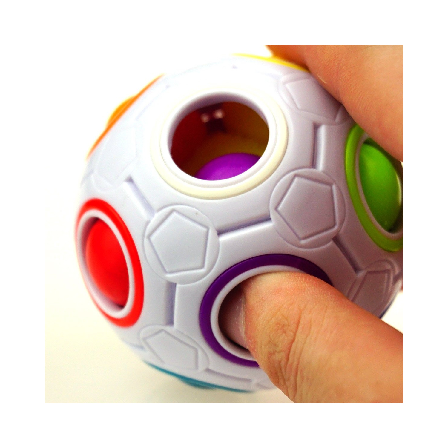 2-Pack Rainbow Ball Rubik's Cube Toy Puzzles, Fidget Toys, Educational Toys for Boys and Girls