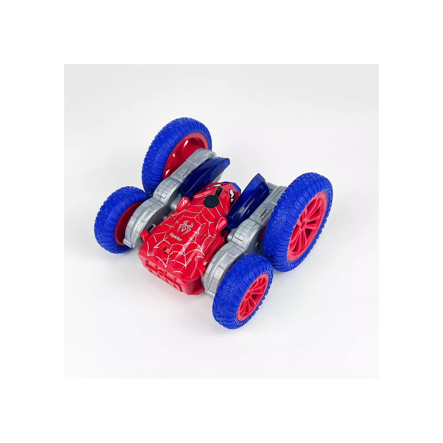 Mini-voiture de cascades télécommandée à deux côtés, voiture jouet tout-terrain à rotation de 360° 4RM avec phare pour l'intérieur et l'extérieur