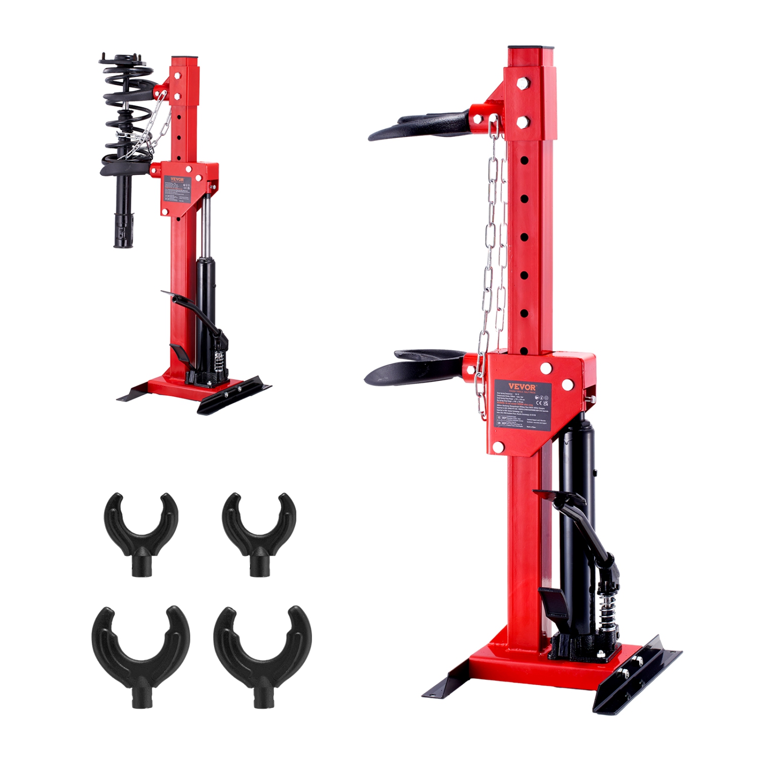 VEVOR Strut Spring Compressor, 4.5 Ton/9920 LBS Hydraulic Jack Capacity, 1 Ton Rated Compression Force, Hydraulic Spring Compressor Auto Strut Coil
