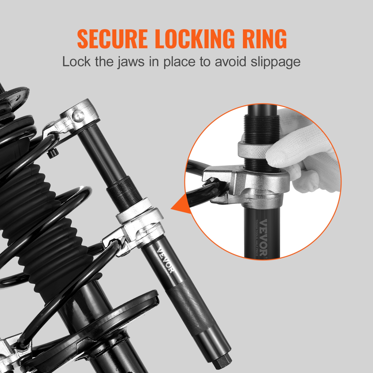 VEVOR Coil Spring Compressor Tool, 2 pcs Heavy Duty Macpherson Strut Spring Compressor Set, 2646 lbs Strut Spring Compressor with Safety Bracket and