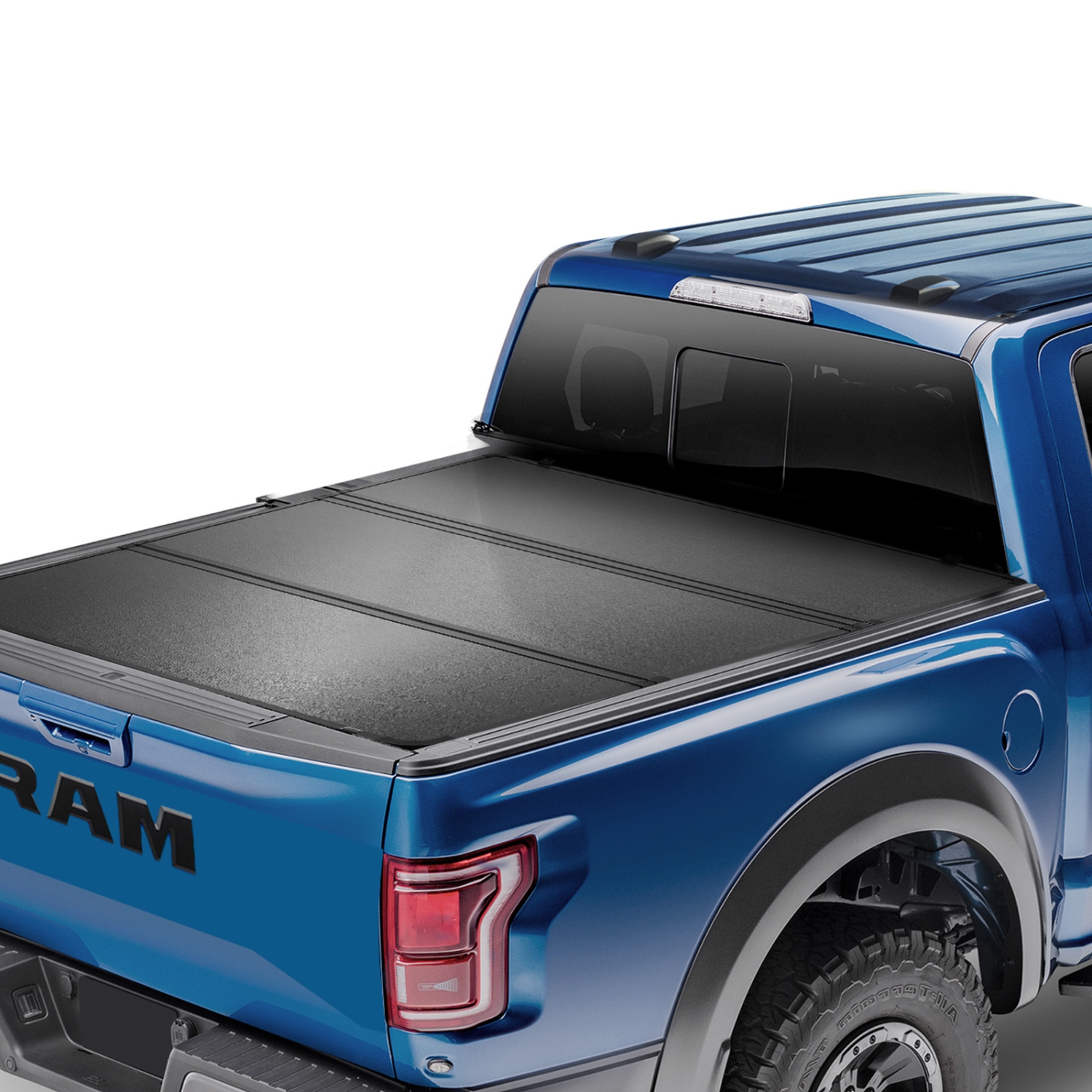 VEVOR Tri-Fold Truck Bed Tonneau Cover, Compatible with 2009-2024 Ram 1500, Fleetside 5.7' Bed Without Rambox, Fit 5.7' x 5.5' Inside Bed, 400 lbs,