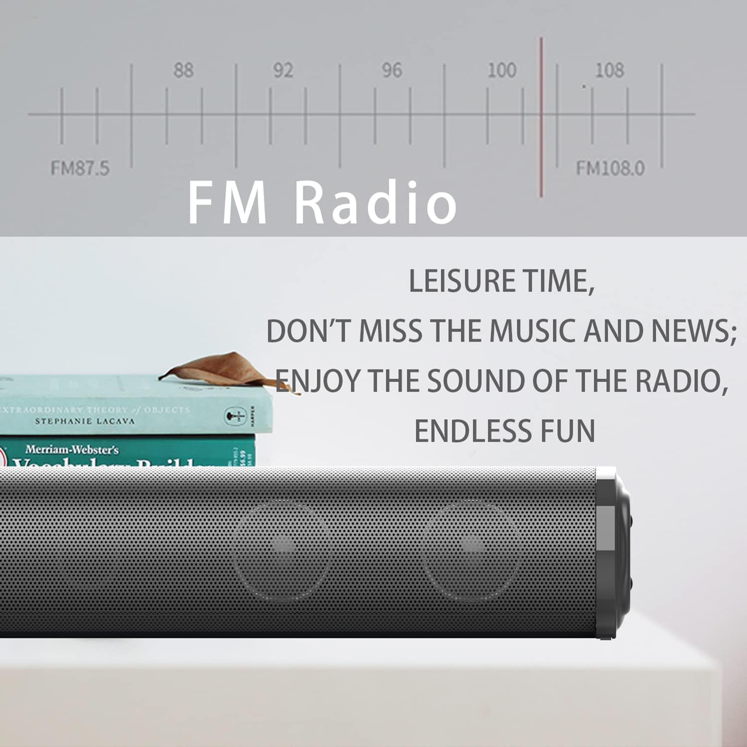 Barre de son de téléviseur Barre de son de bureau Haut-parleur d'extrêmes graves intégré Haut-parleur Bluetooth sans fil pour cinéma maison