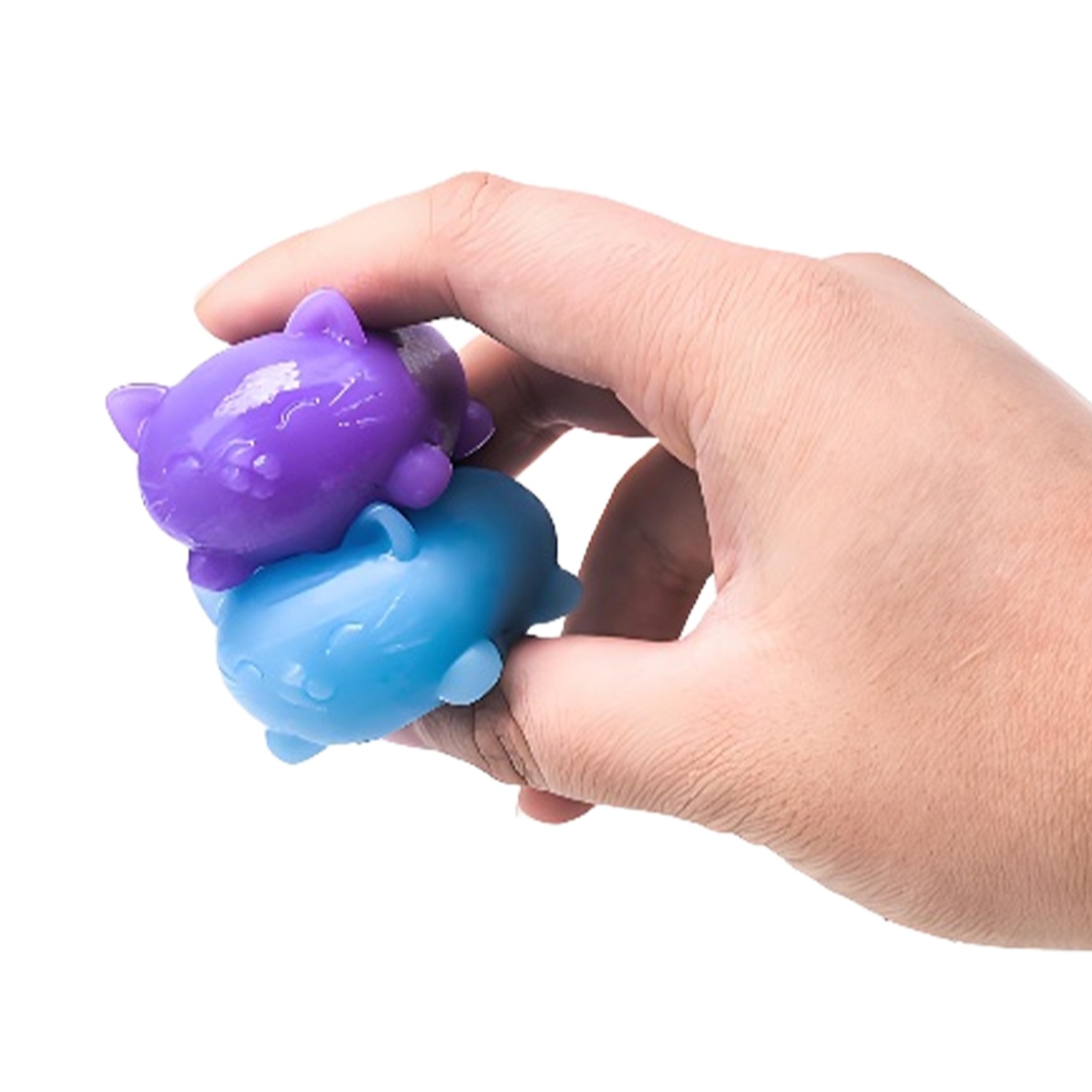 4-Pack Stress Relief Balls, Bouncy and Flexible Stress Relief Toys, Fidget Toys for Anxiety Relief and Increased Concentration