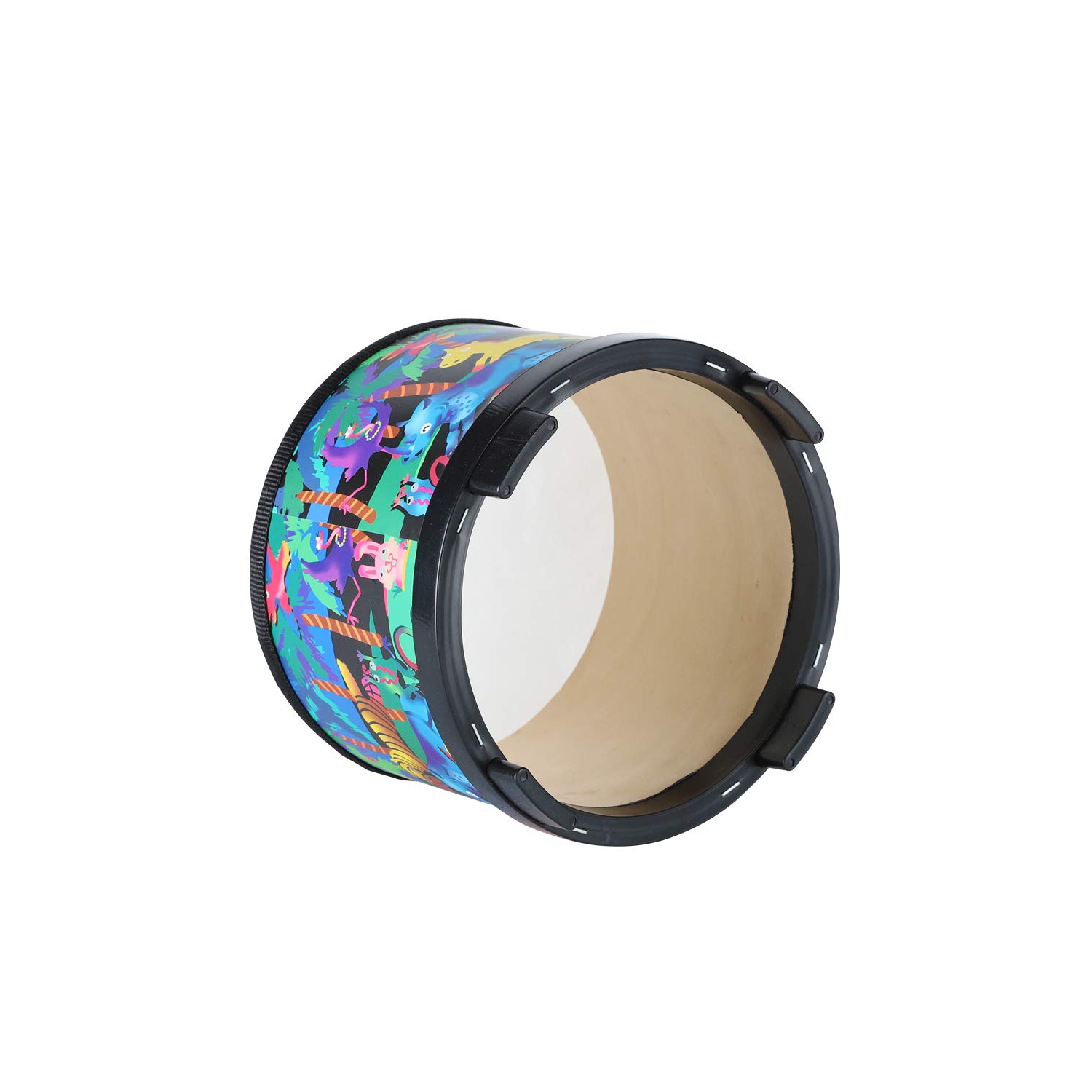 8-Inch Floor Drum, Montessori Percussion Musical Drum Toy with 2 Drumsticks, Boys' and Girls' Christmas Birthday Gift