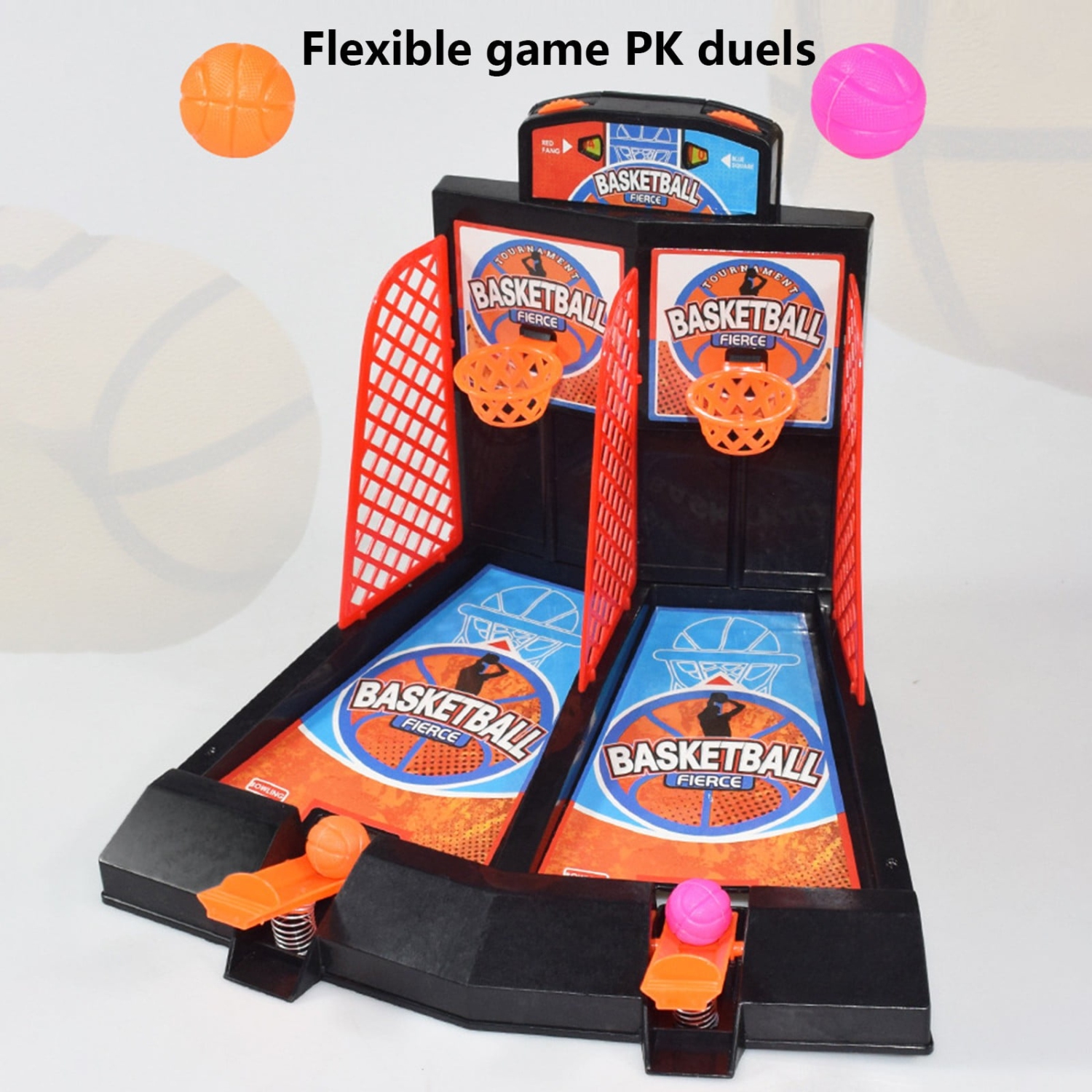 Mini Basketball Game, Two-Player Educational Office Desktop Game, Stress Relief Toy, Christmas Gift for Boys and Girls