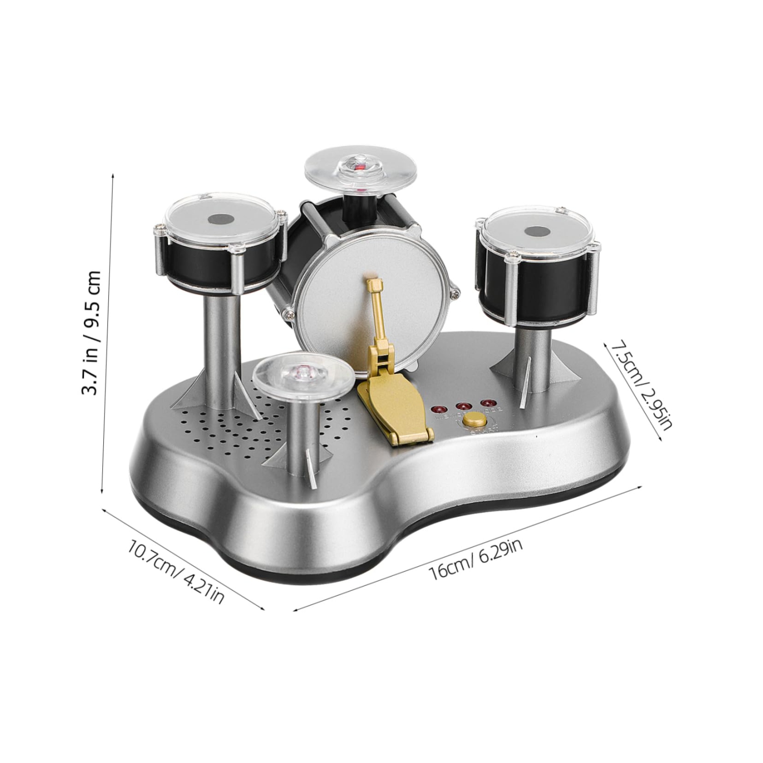 LED Light-Up Finger Drum, Electronic Mini Finger Drum, Desktop Drum Kit, Perfect Gift for Music Lovers