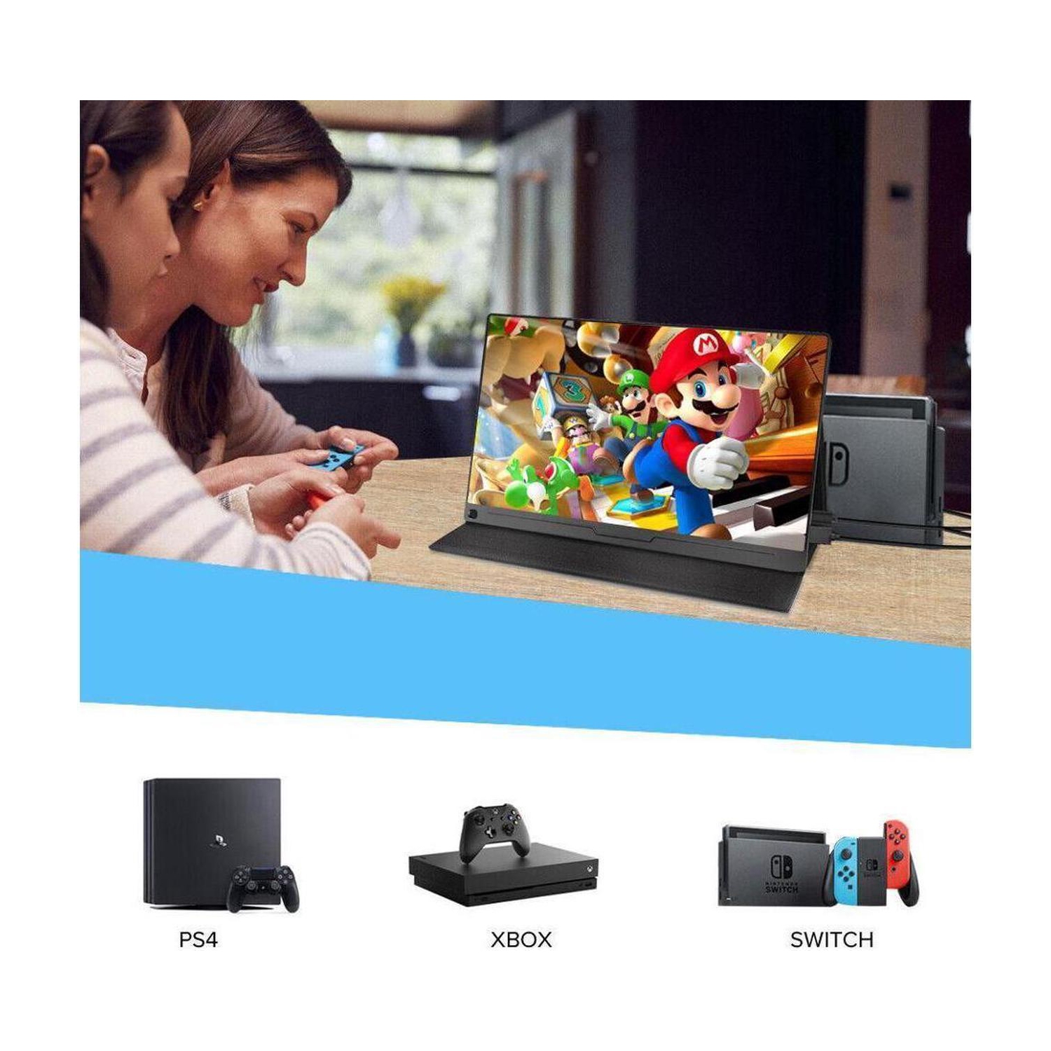 UPERFECT 15.6 Inch USB-C Portable Monitor 1920x1080 Display For Raspberry Pi 3 4