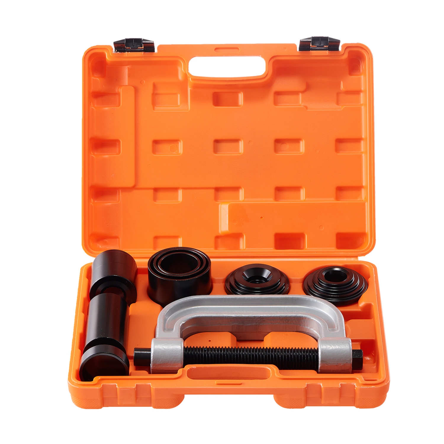 VEVOR 10 pcs Ball Joint Press Kit, Tool Kit, C-press Ball joint Remove and Install Tools, for Most 2WD and 4WD Cars, Heavy Duty Ball Joint Repair Kit