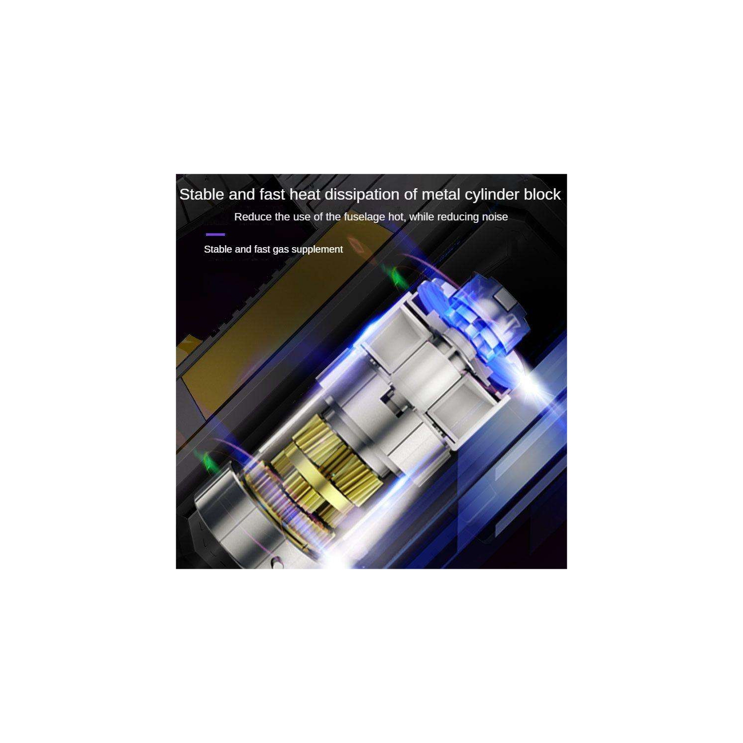 Tire Inflator Portable Air Compressor Tire Air Pump for Car Tires Digital Pressure Gauge, Emergency LED Light for Motorcycle