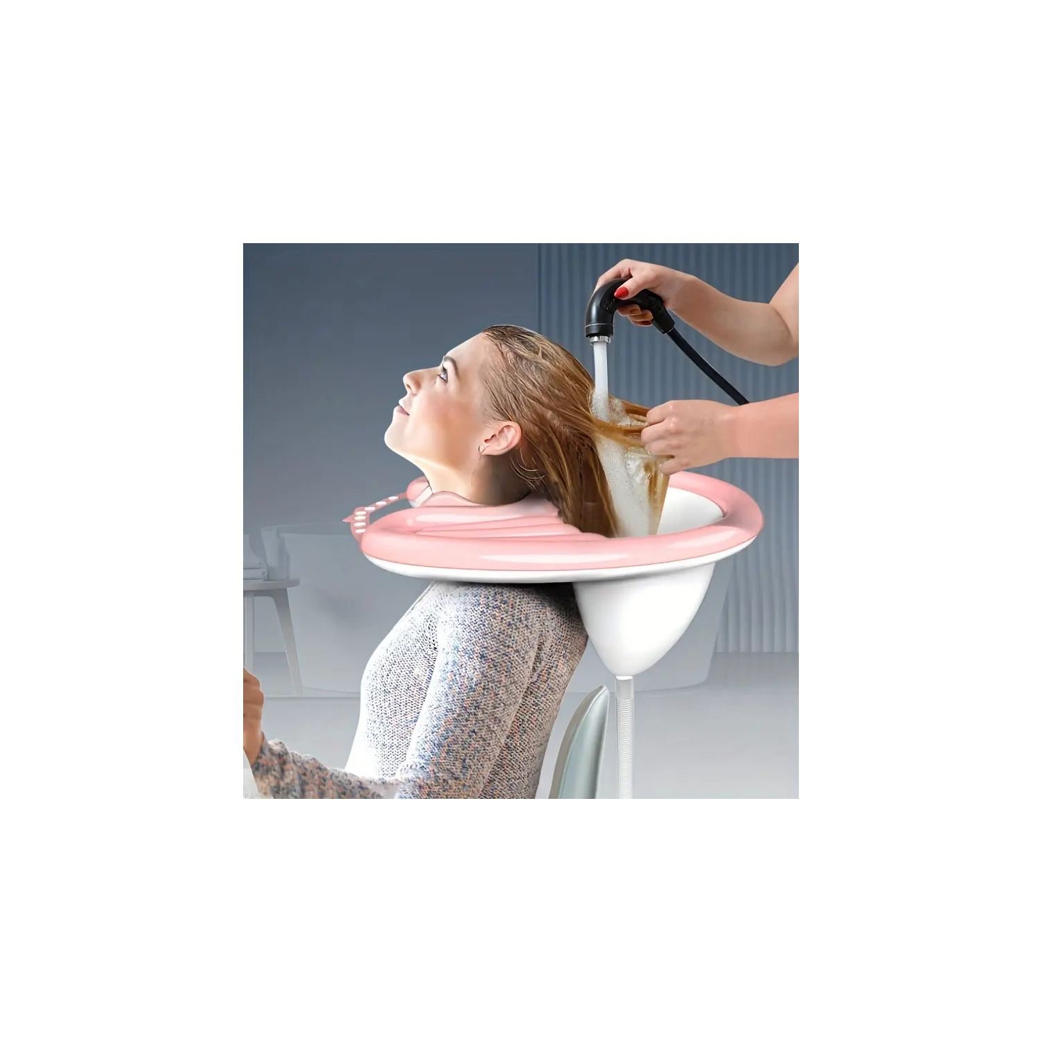 Cuve de lavage gonflable,Bol de shampooing portatif pour BeDridden, Aîné,Inabled,Femme enceinte,Plateau de lavage des cheveux