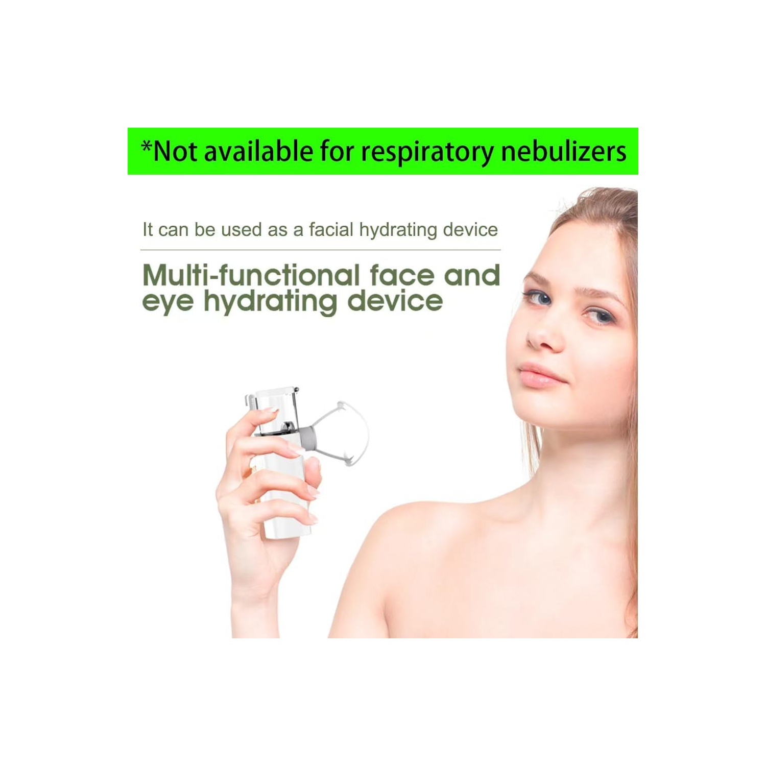 Dry Eye Humidifier,Face & Eyes Steamer,Eye Drops Aid,Portable Eye Nebulizer,Rechargeable Eyes Mist Sprayer,Eye SPA Aid