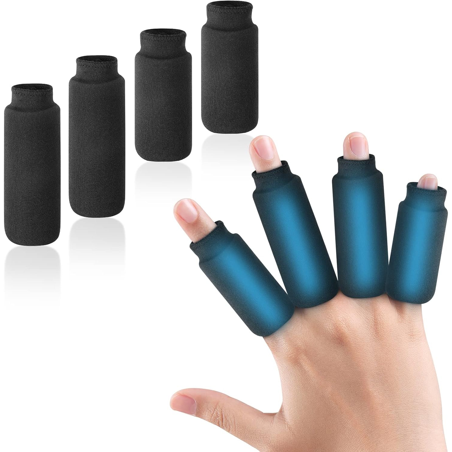 Finger Ice Sleeves 4PCS Ice Packs for Fingers,Thumbs Hot Cold Therapy for Arthritis,Tendinitis,Swollen Finger