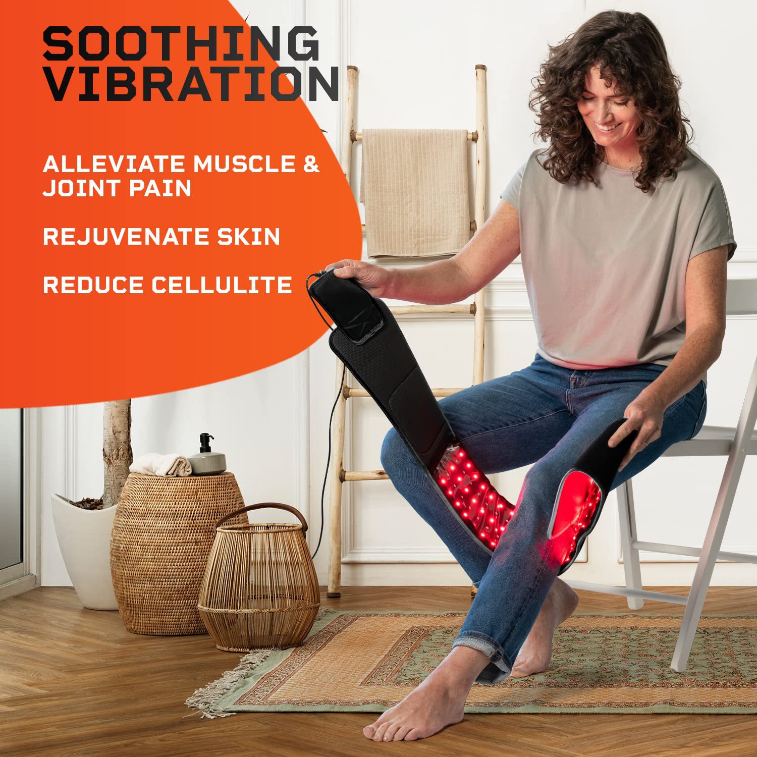 Red Light Therapy Belt Heating Waist Relief Pain Waist Belt Infrared Physiotherapy Belt