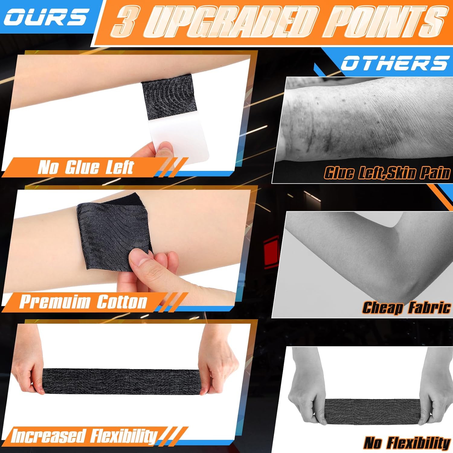 20PCS Kinesiology Tape for Shoulder,Shoulder Pain Relief Sports Tape, Waterproof Breathable Elastic Athletic Tape for Shoulder Support & Muscle Sports