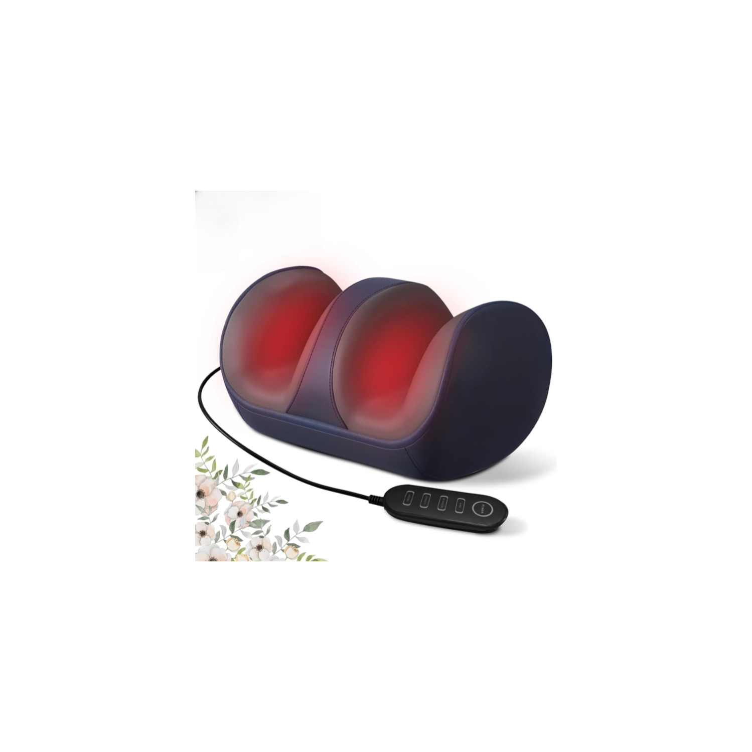 Foot Massage Machine with Heat Deep Tissue Shiatsu Massager Foot Therapy Machine Kneading Hot Compress Foot Calf Massager