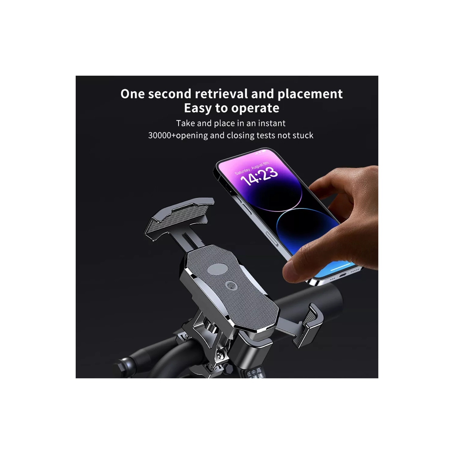 support de téléphone pour guidon de motocyclette pivotant à 360°, support de navigation pour bicyclette et motocyclette