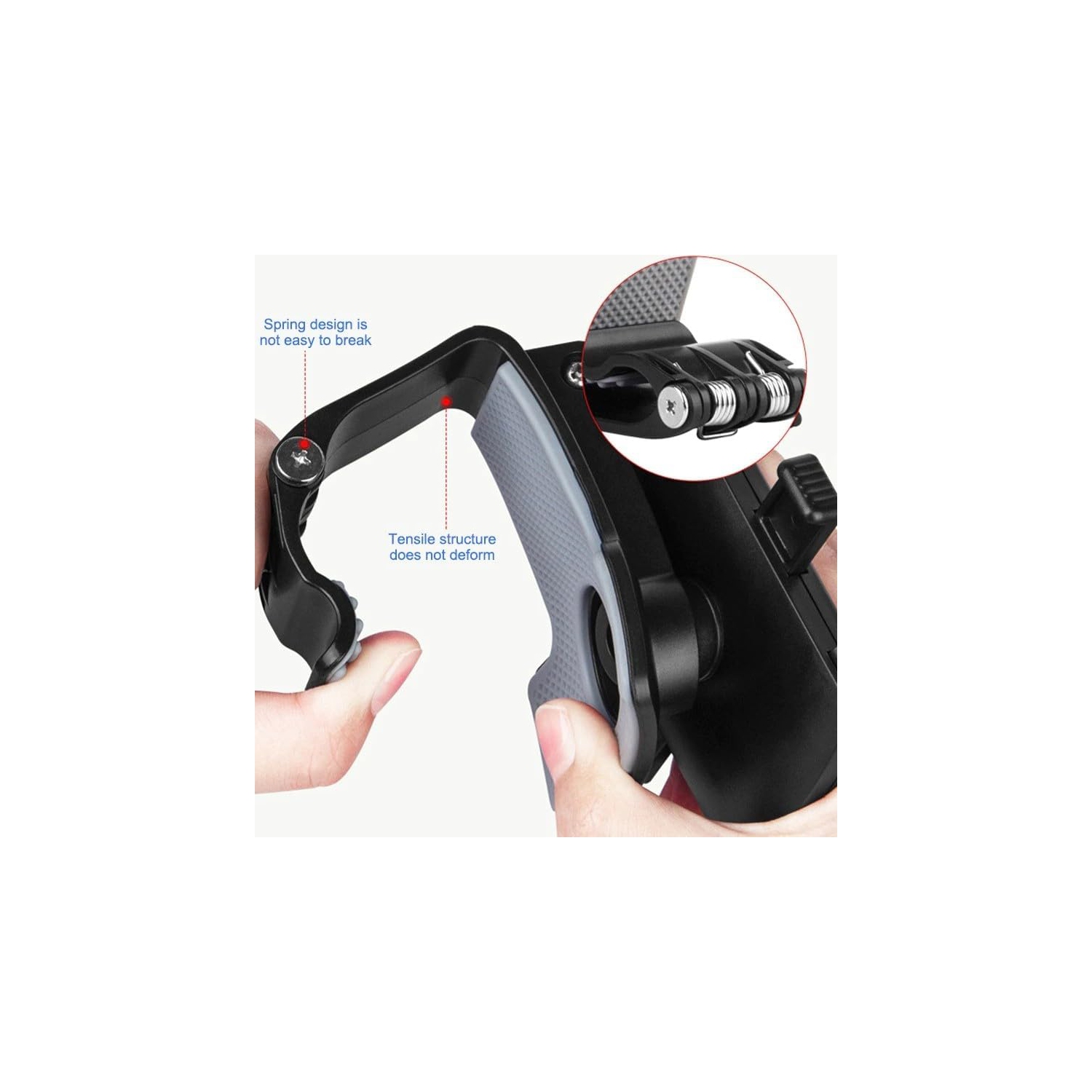 Support de téléphone mobile de voiture, support rotatif multifonction pour téléphone mobile de navigation du rétroviseur de tableau de bord