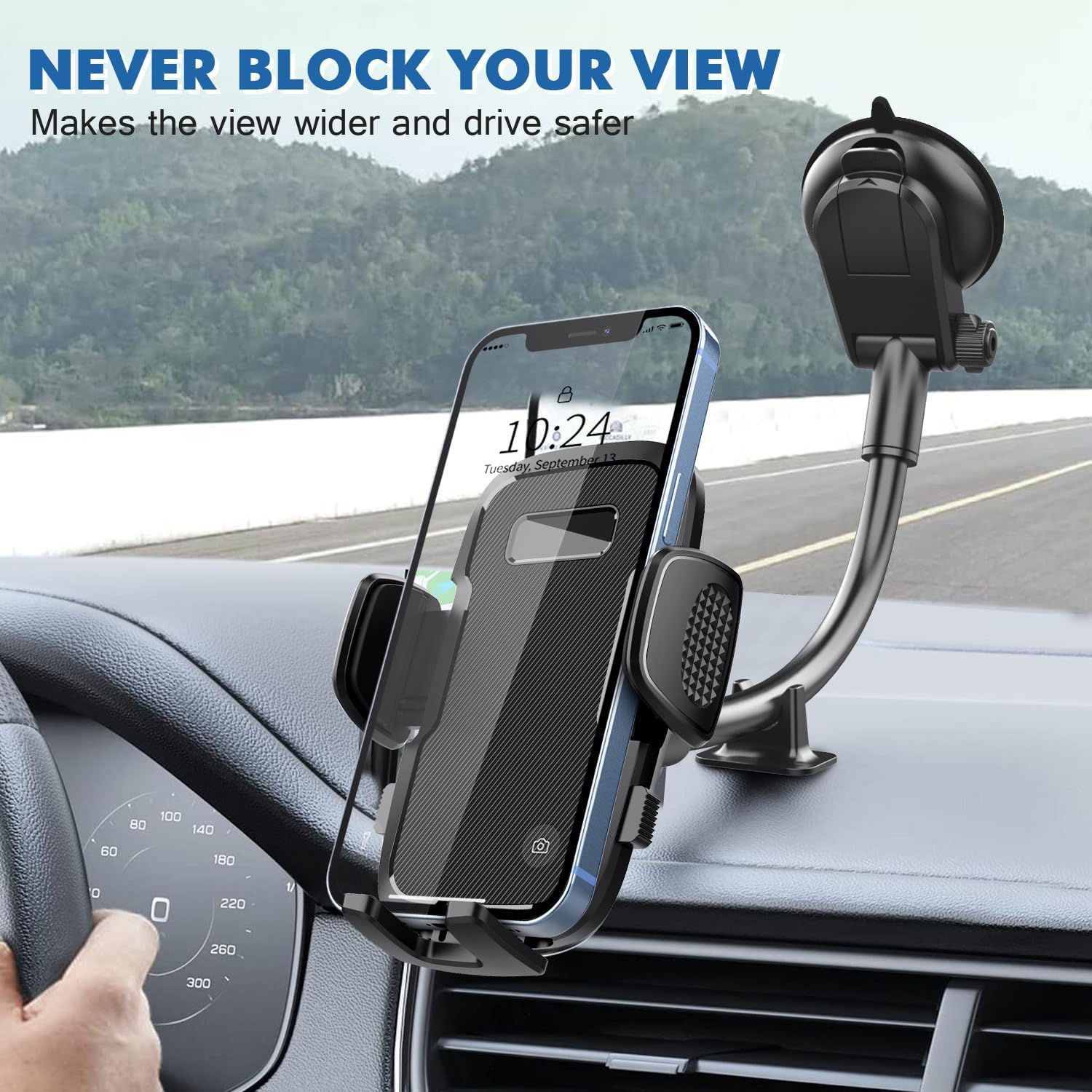 Car phone holder Suitable for dashboard windshield phone holder, hands-free car holder