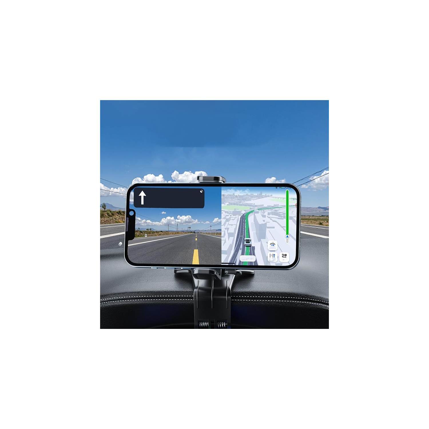 Suporte Universal para Smartphone de carro 360° para smartphones de 4,7 a 7 polegadas