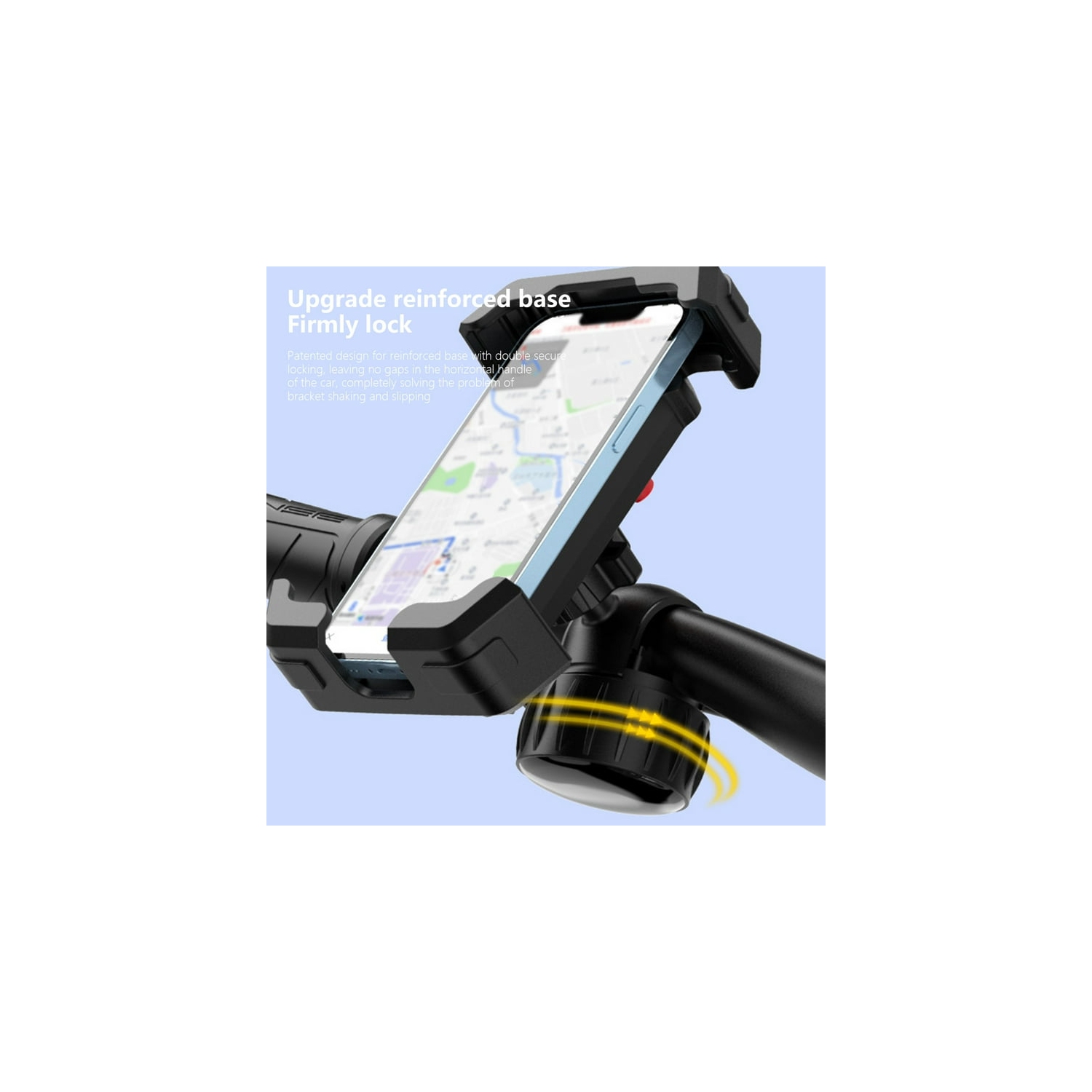 Porte-motocyclette, vélo de montagne et téléphone de navigation