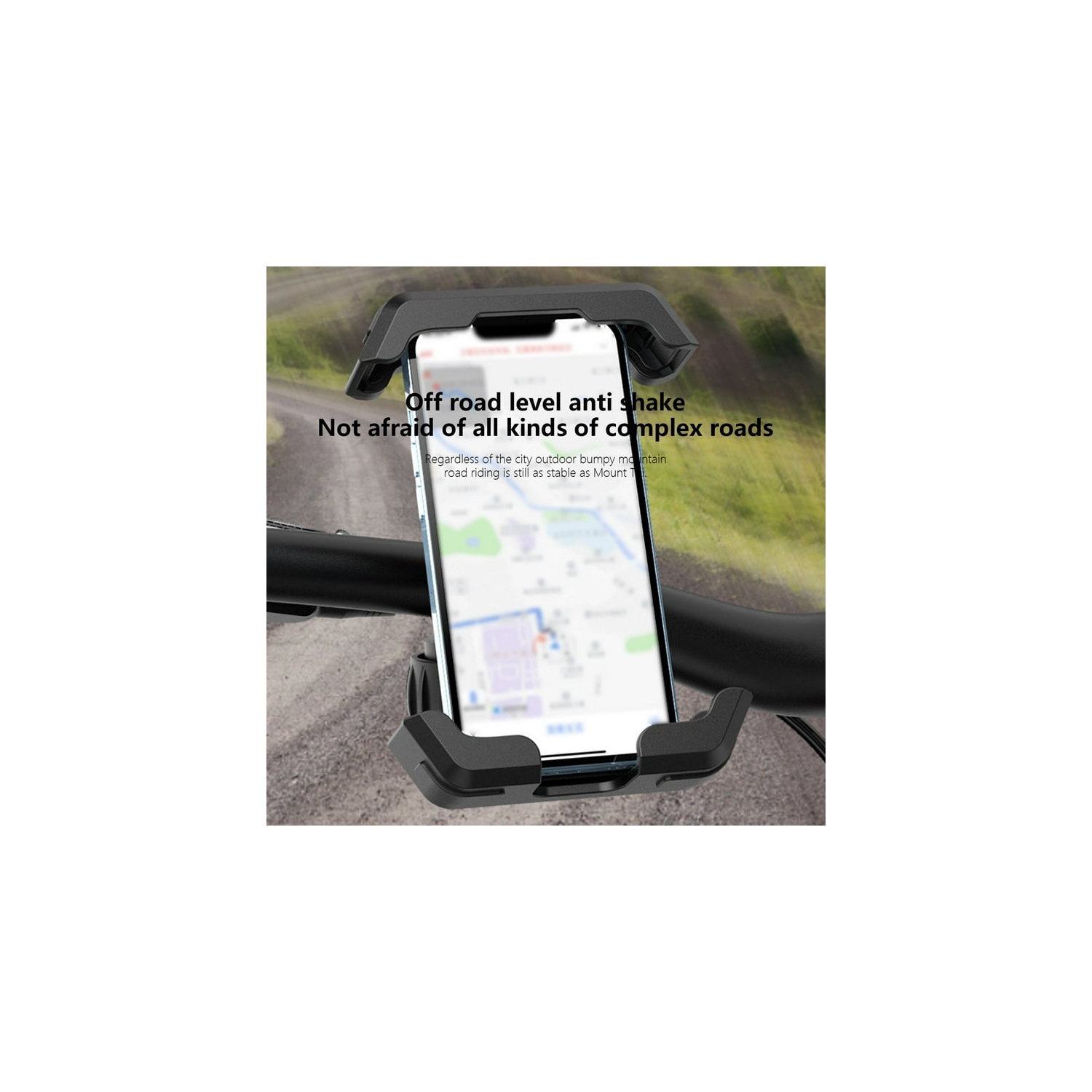 Porte-motocyclette, vélo de montagne et téléphone de navigation