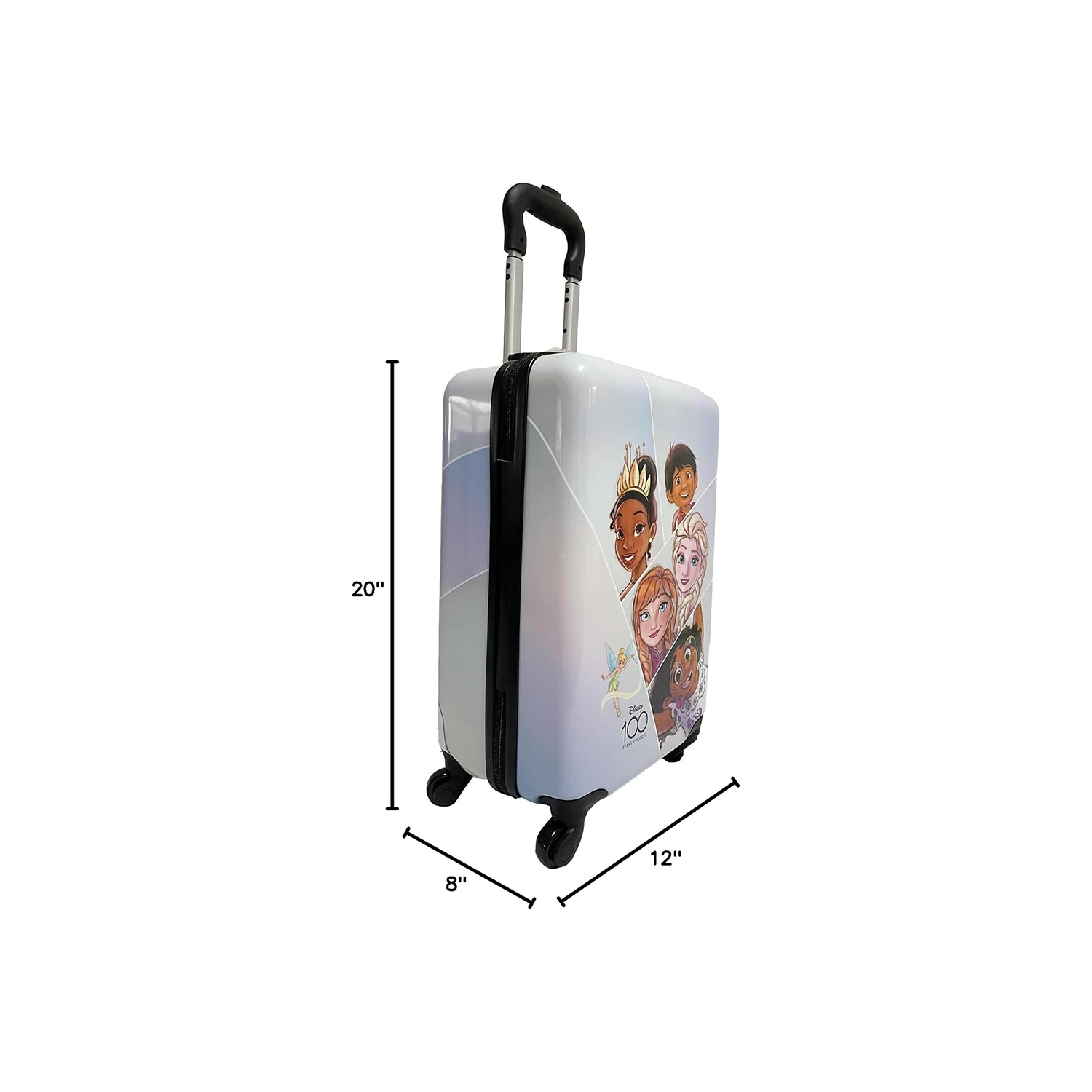 Disney Classic 20 Inch Luggage Hard-Sided Tween Spinner Suitcase for Kids