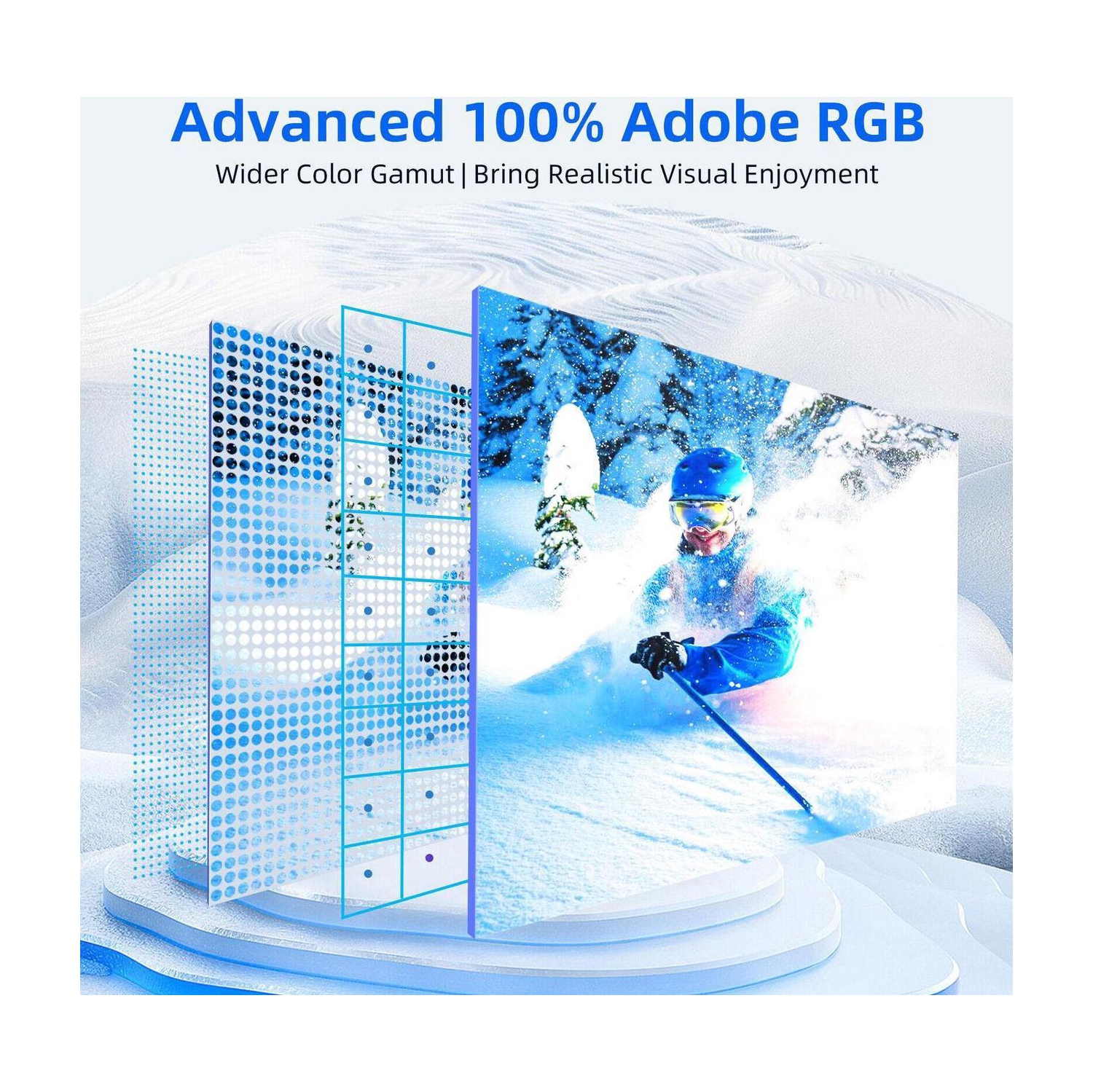 Moniteur portatif 15K 6&nbsp;po d'UPERFECT Écran de jeu portatif 4K 3840*2160 4K HDMI